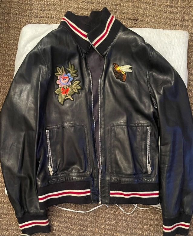 Gucci Vintage Gucci genuine leather jacket Size US XL / EU 56 / 4 - 1 Thumbnail