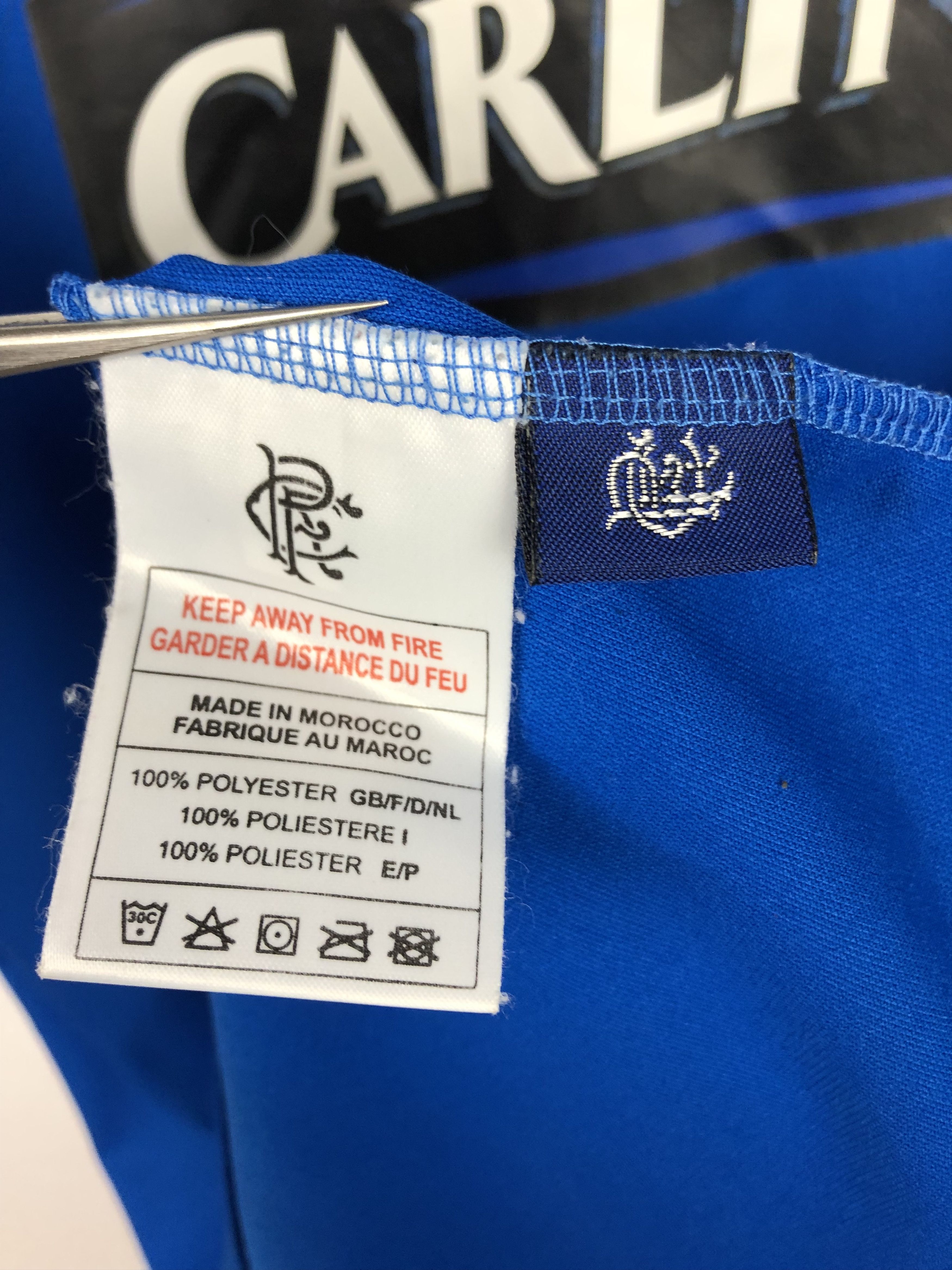 Vintage Rangers Home football shirt 2003 Soccer Jersey Blue Trikot Size US M / EU 48-50 / 2 - 6 Thumbnail