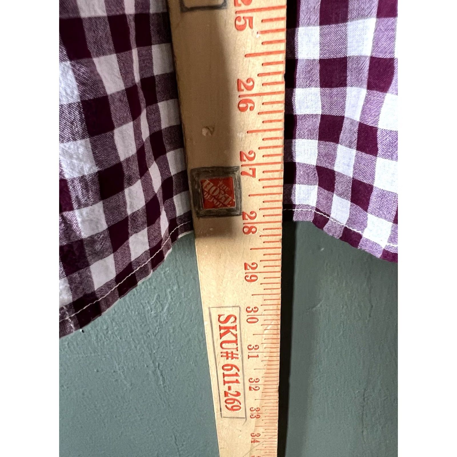 J.Crew J.CREW Womens Red Checkered Long Sleeve Button-Up Boy Fit Size 4 Shirt Size S / US 4 / IT 40 - 5 Thumbnail