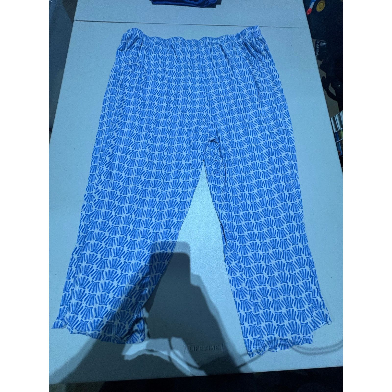 Nautica Nautica Women’s Large Blue White Pajama Lounge Pants Size 32" / US 10 / IT 46 - 3 Thumbnail