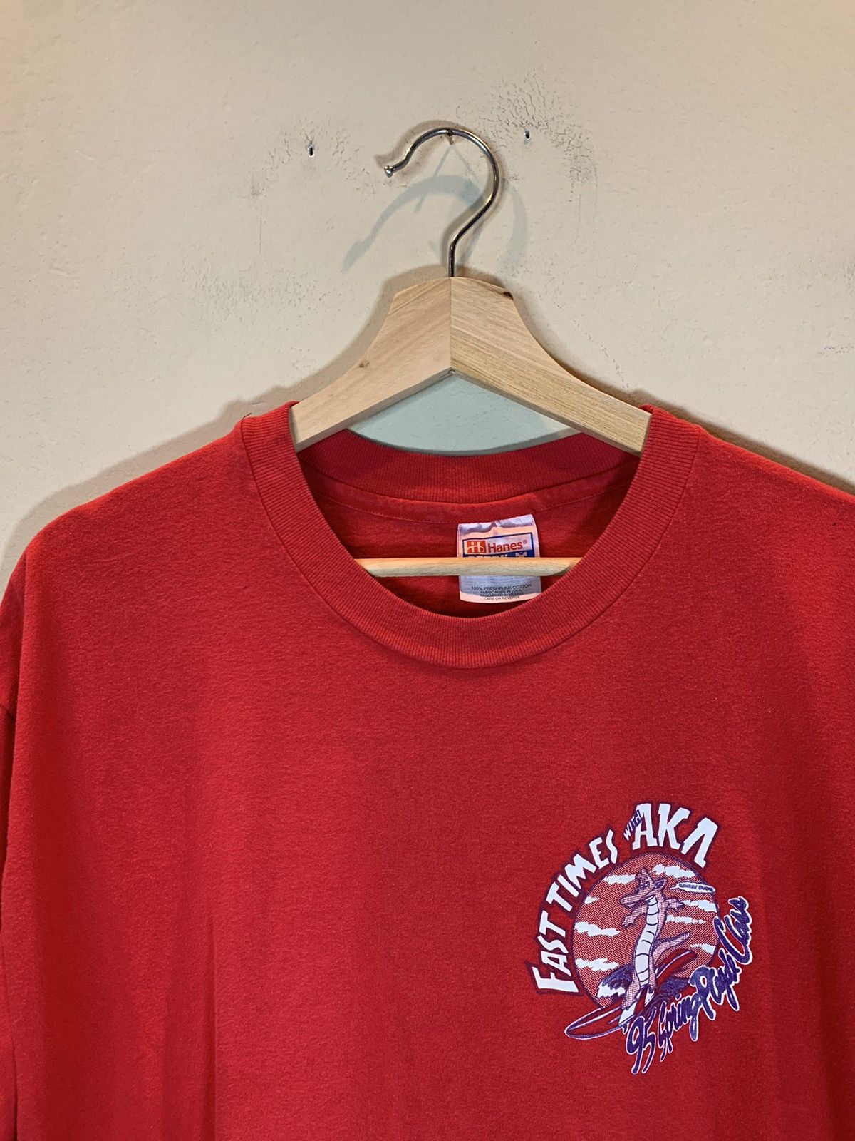 Vintage *RARE* Vintage Fast Times With AKA Alpha Kappa Alpha T-Shirt Size US XL / EU 56 / 4 - 4 Thumbnail