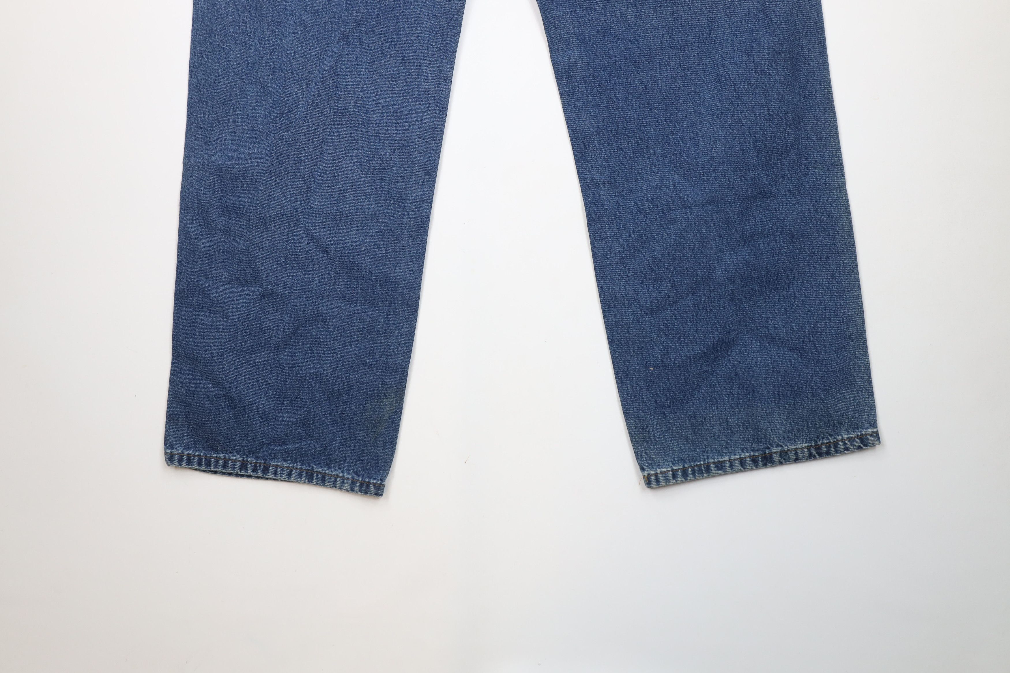 Carhartt × Vintage Vintage Carhartt Spell Wide Leg Dungaree Denim Jeans Blue Size US 40 / EU 56 - 10 Thumbnail