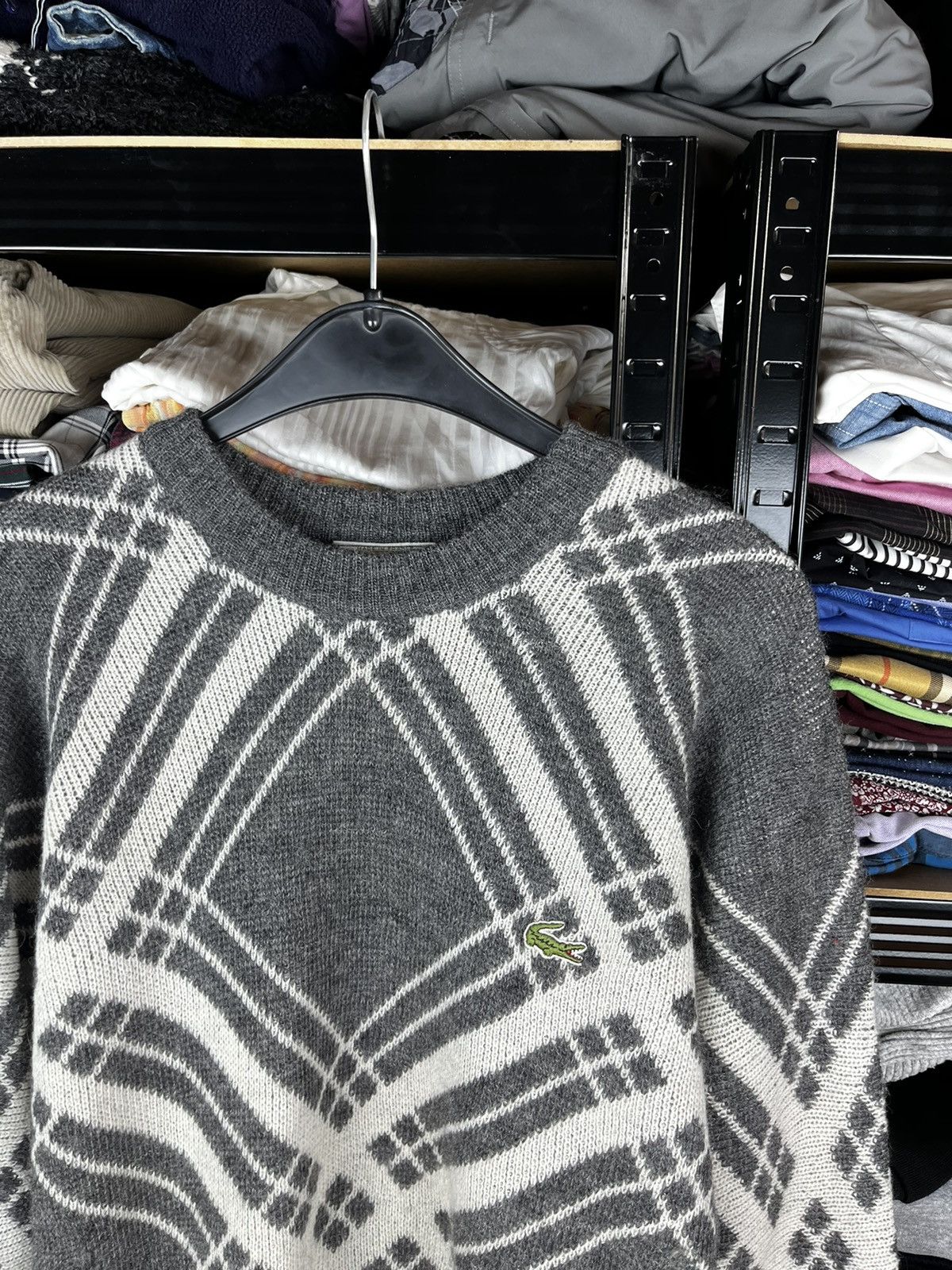 Lacoste Lacoste rare knit sweater vintage 90s Size US XL / EU 56 / 4 - 3 Thumbnail