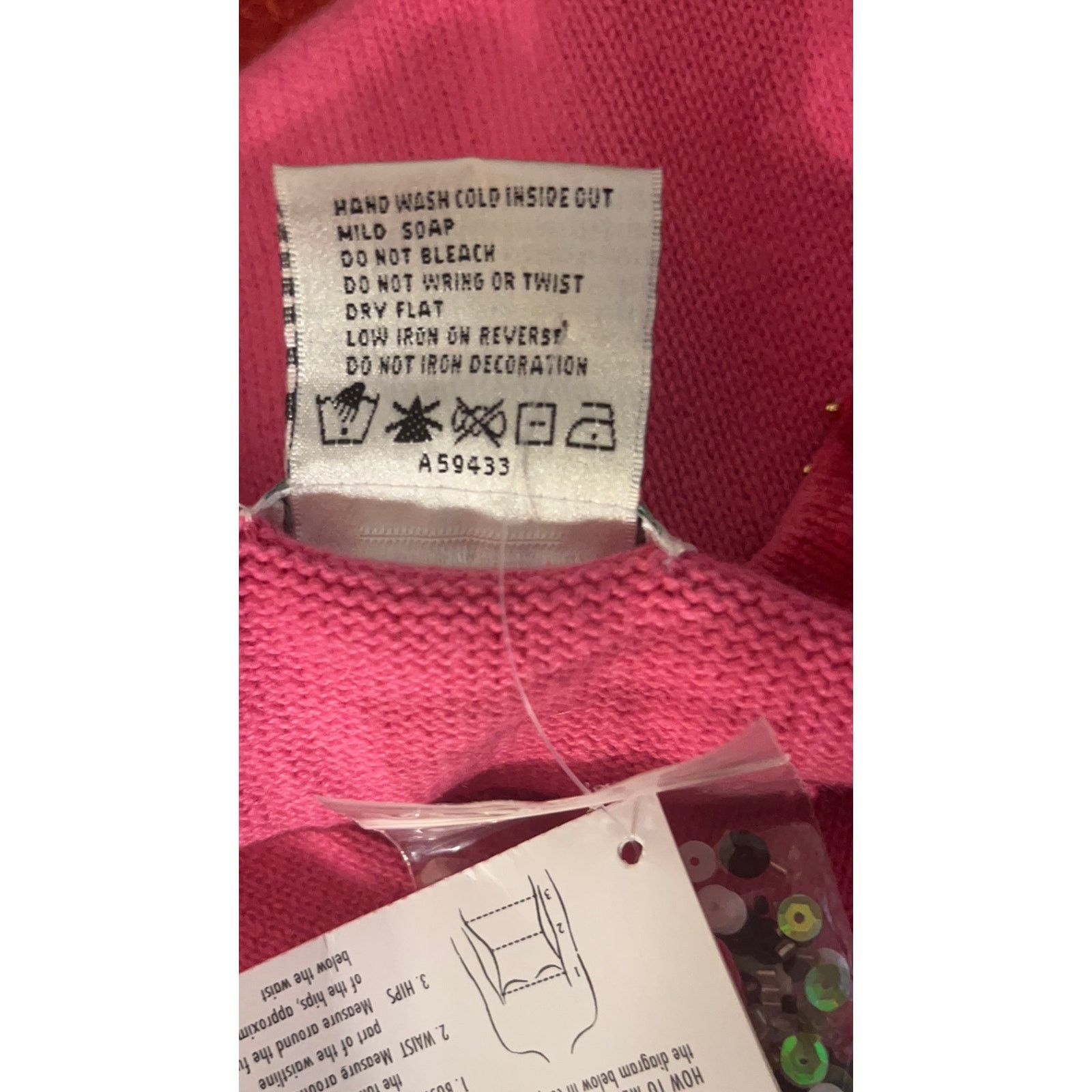 Other Vintage Quacker Factory Pink Snowman V-Neck Sweater - 1X Size XL / US 12-14 / IT 48-50 - 13 Thumbnail