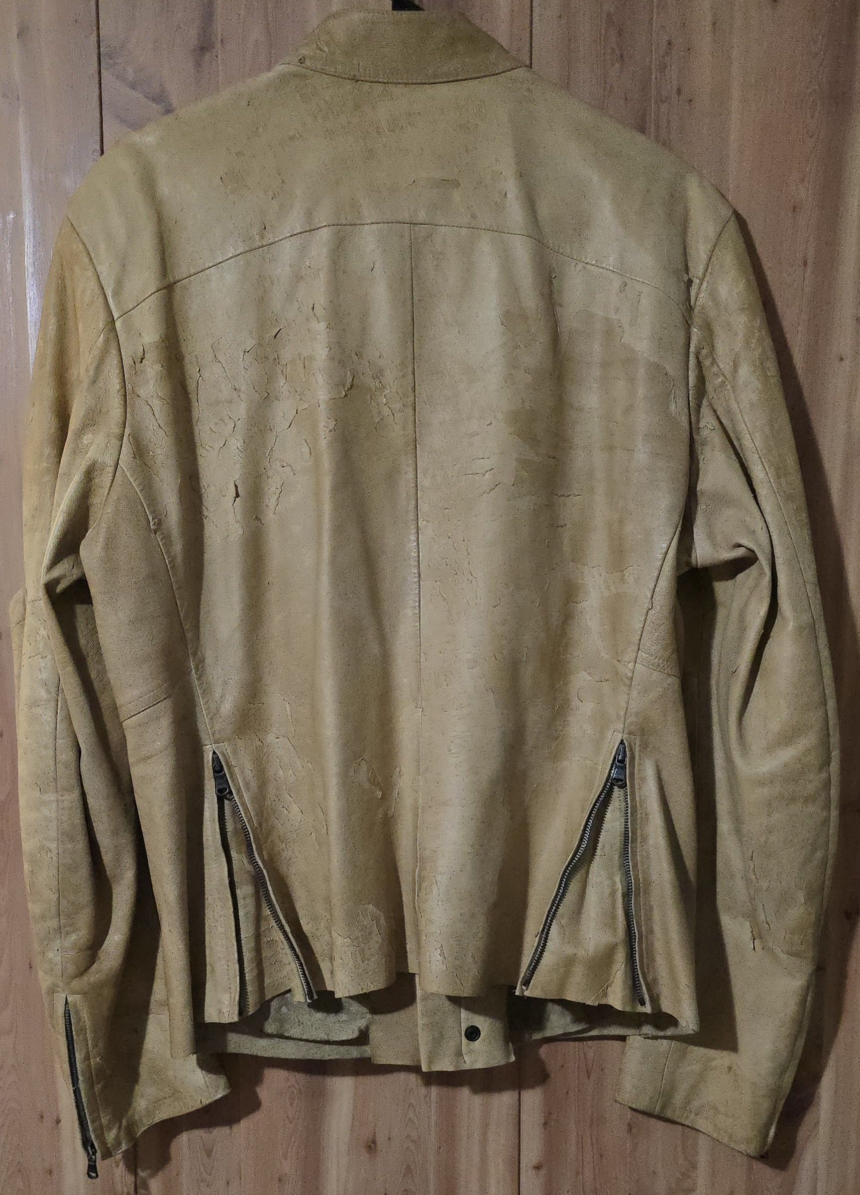 Forme D'Expression Artisanal Distressed Lamb Leather Jacket Size US L / EU 52-54 / 3 - 5 Thumbnail