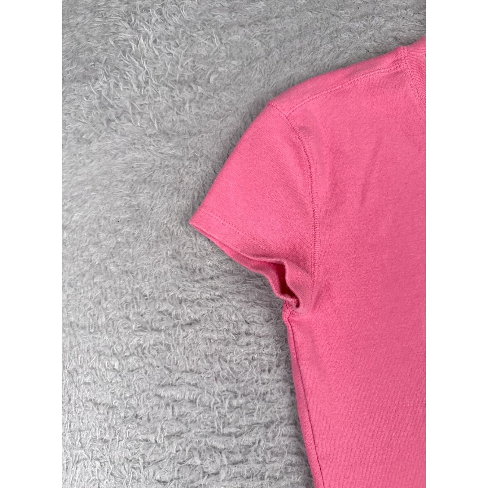 Tommy Hilfiger Tommy Hilfiger Shirt Teens M Pink Cotton Short Sleeve Crew Neck Logo Size M / US 6-8 / IT 42-44 - 3 Thumbnail