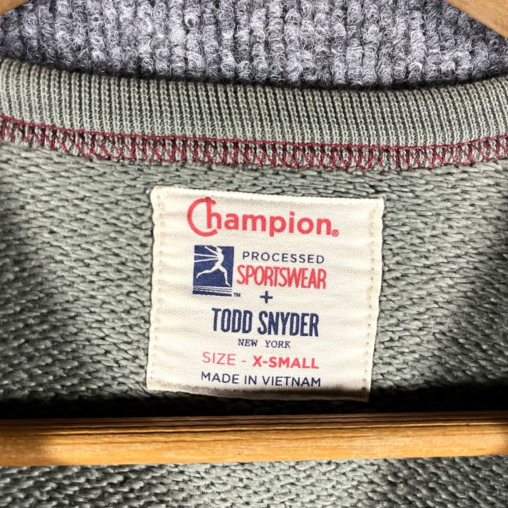 Champion Champion Men's Todd Snyder Pullover Sweatshirt Long Sleeve Green Size XS Size US XS / EU 42 / 0 - 4 Thumbnail