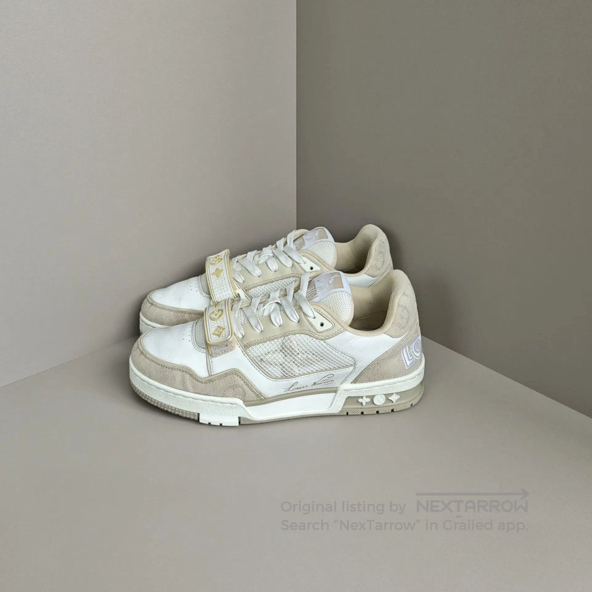 Louis Vuitton LV Trainer Velcro Sneakers. Size US 7 / IT 37 - 1 Thumbnail