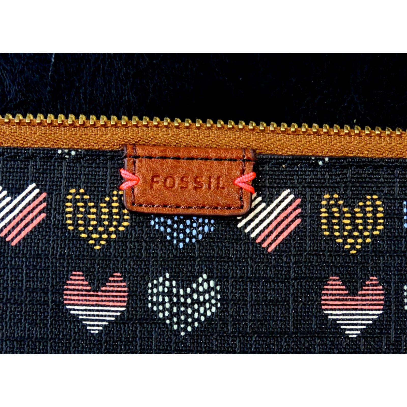 Fossil Fossil Coin Purse Wallet Zippered Heart Print Multicolor Coated Canvas 7"x5" Women Size S / US 4 / IT 40 - 5 Thumbnail