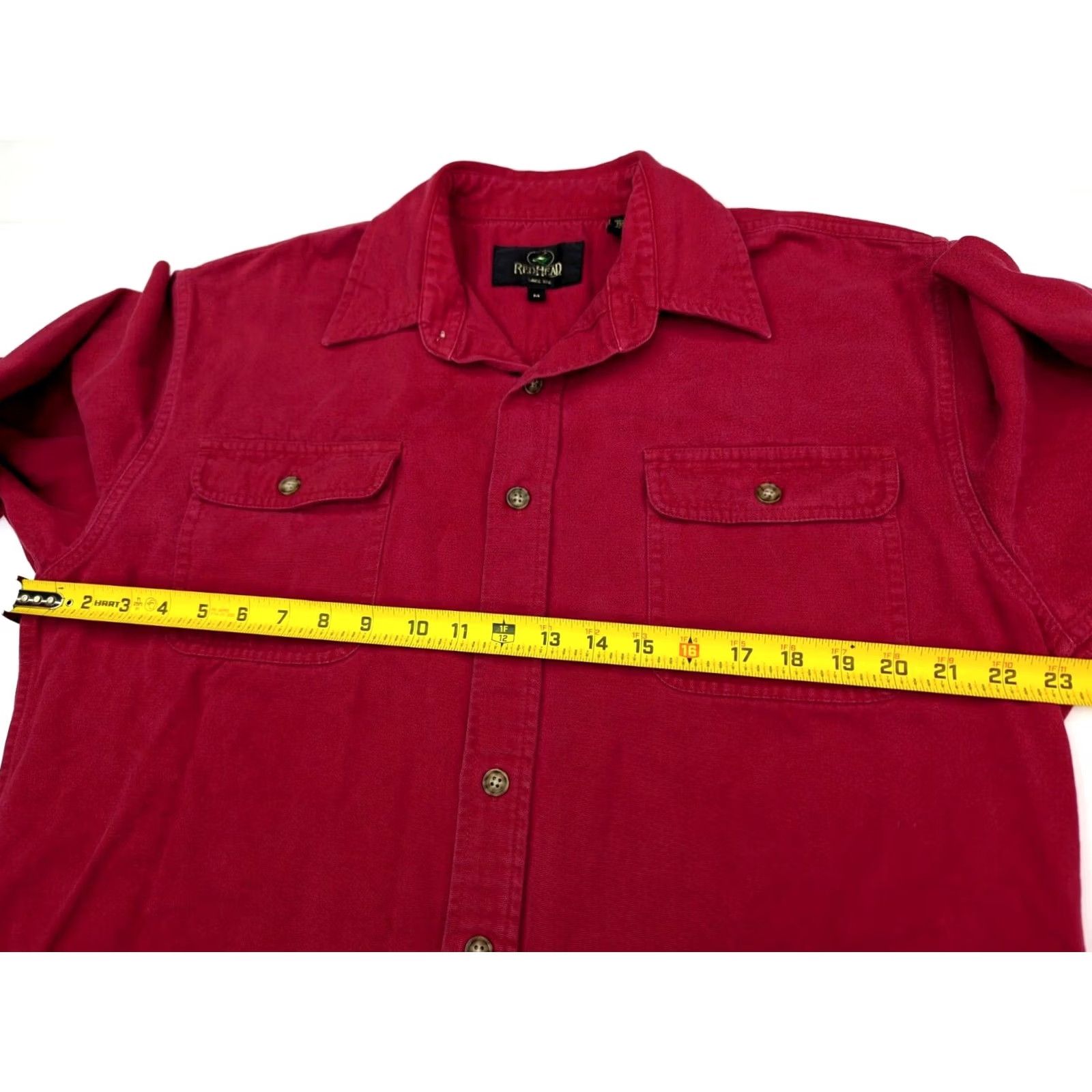 Vintage Vintage RedHead Shirt Adult Medium Red Chamois Flannel Outdoor Button Up Mens Size US M / EU 48-50 / 2 - 3 Thumbnail