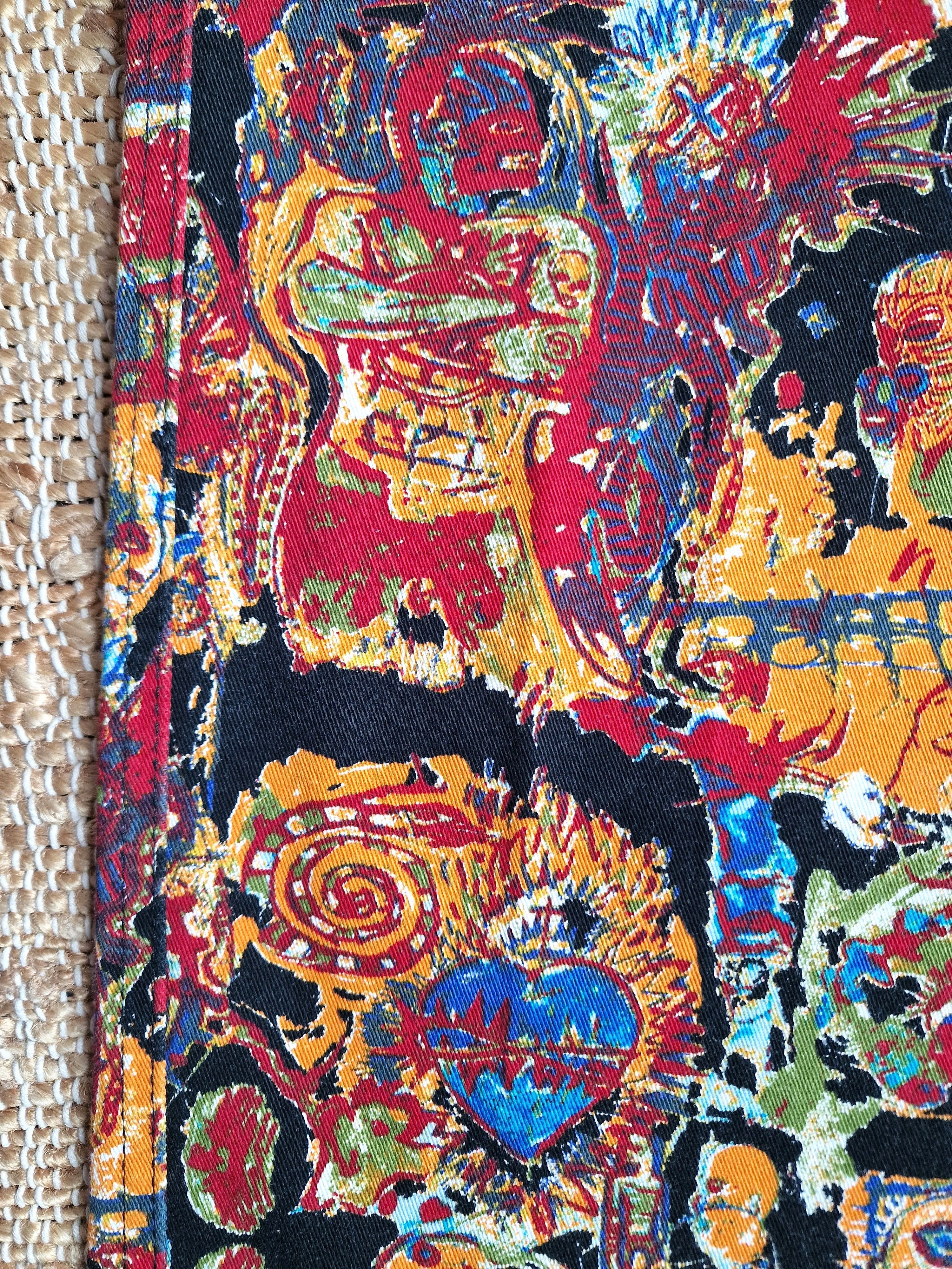 Jean Paul Gaultier Jean Paul Gaultier Basquiat Painting Art Men Pants Trousers Size US 30 / EU 46 - 9 Thumbnail