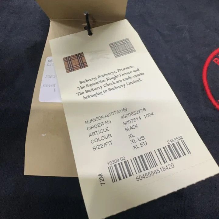 Burberry Burberry Burberry Embroidered Logo Loose Fit T-Shirt-2507 Size US XL / EU 56 / 4 - 8 Thumbnail