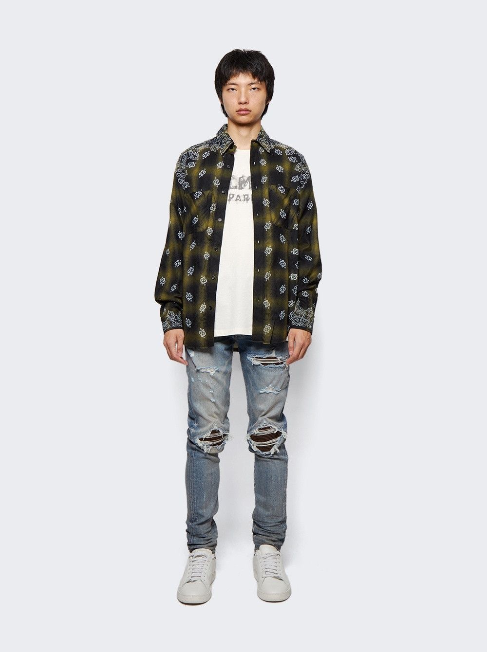 Amiri oc11z0225 Ultra Suede Mx1 Jeans in Clay Indigo Size US 32 / EU 48 - 2 Thumbnail