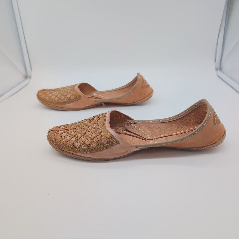 Vintage Traditional Indian Wedding Women's Shoes Sz 9.5 Size US 9.5 / IT 39.5 - 5 Thumbnail
