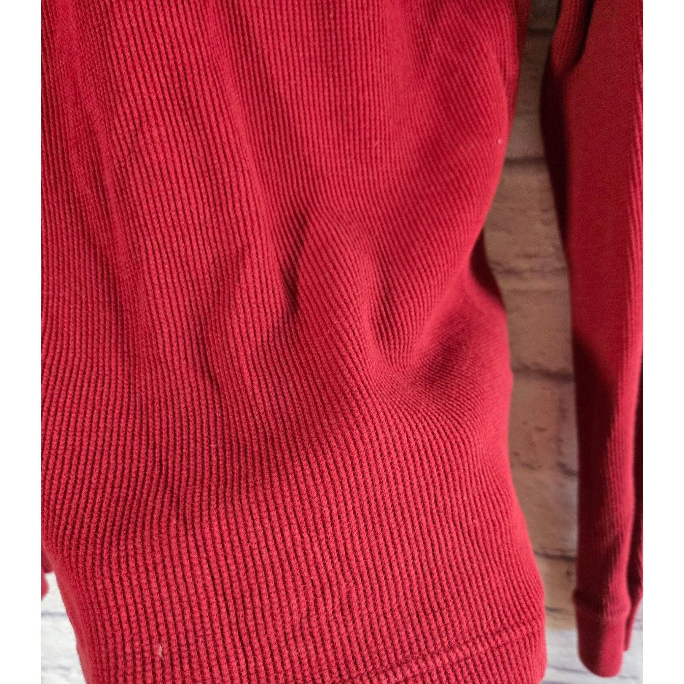 Other St John's Bay Burgundy Long Sleeve Ribbed Shirt Large Size US L / EU 52-54 / 3 - 2 Thumbnail