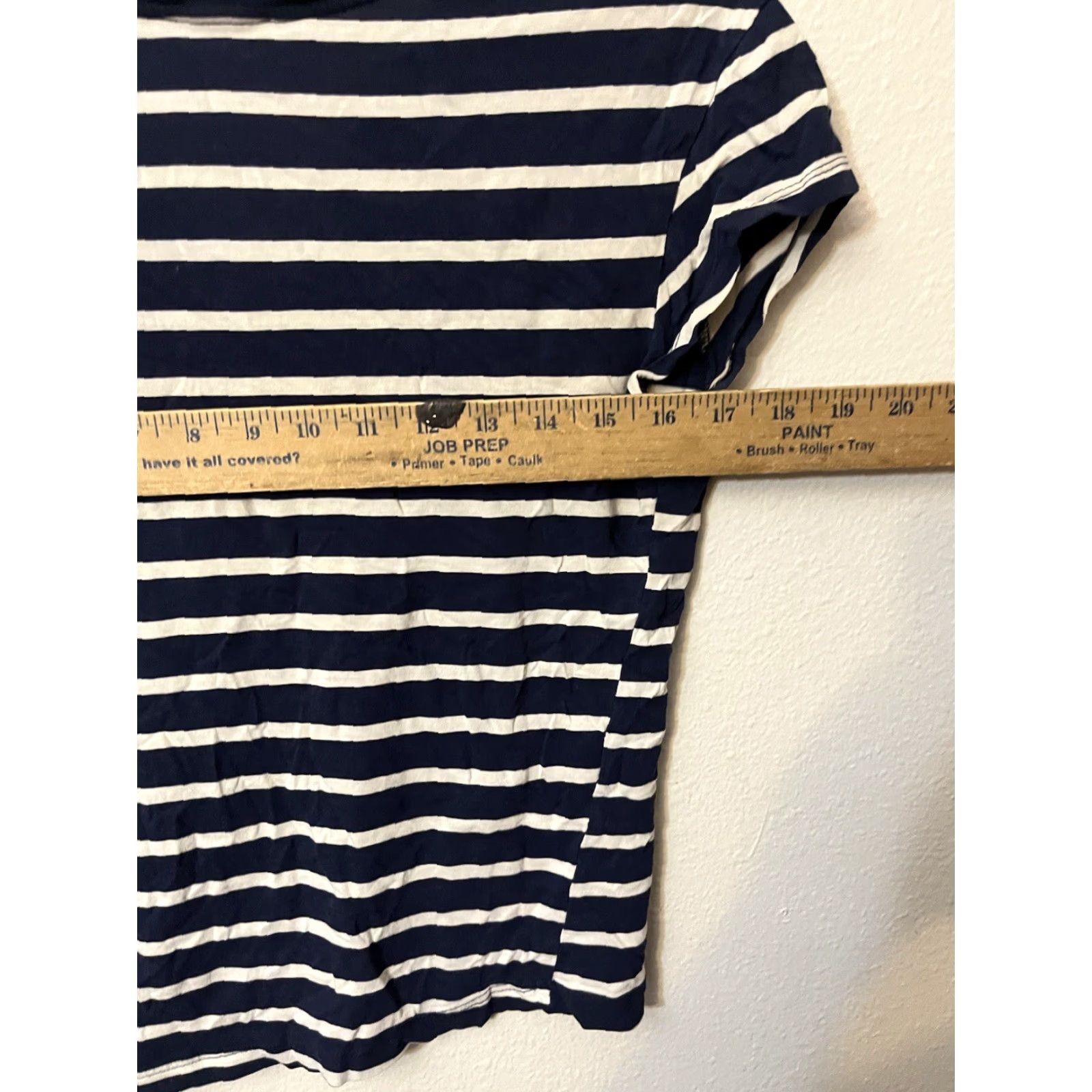 Zara VINTAGE Zara Trafaluc Top Womens V-Neck Striped Medium Blue Knit Top Pretty Good Condition Womens M Knit 90s? Size M / US 6-8 / IT 42-44 - 4 Thumbnail
