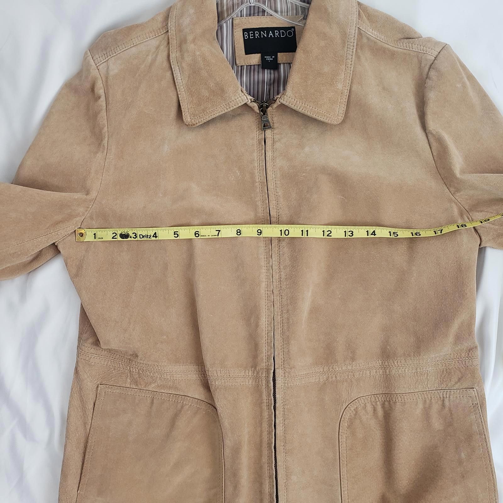 Bernhard Willhelm VTG Bernardo Women's Genuine Leather Suede Jacket Size L / US 10 / IT 46 - 5 Thumbnail