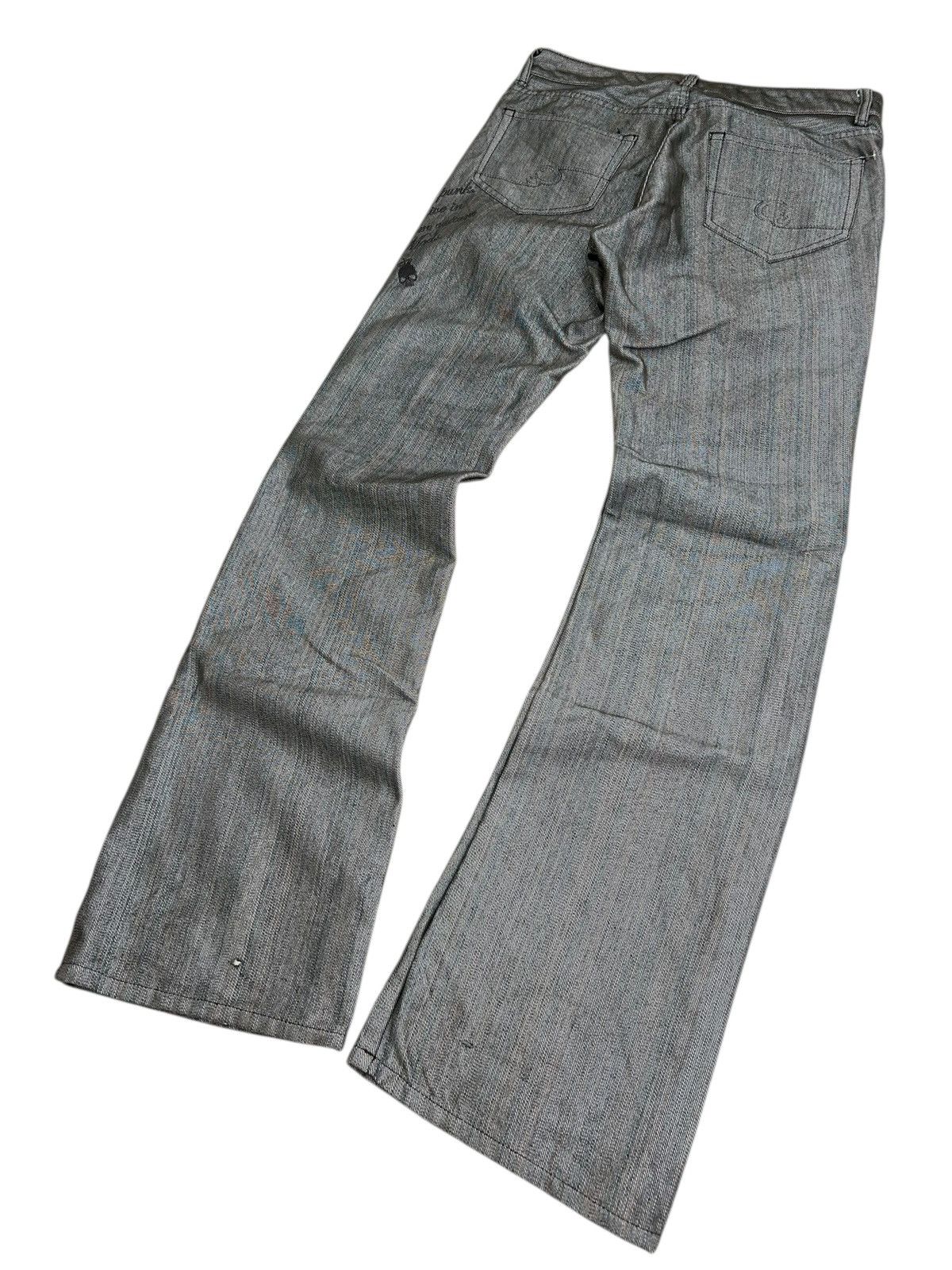 GOSTAR DE FUGA Flare Custom Culture Jean Unique Colour Retro Punk 90s Scene Size US 29 - 11 Thumbnail