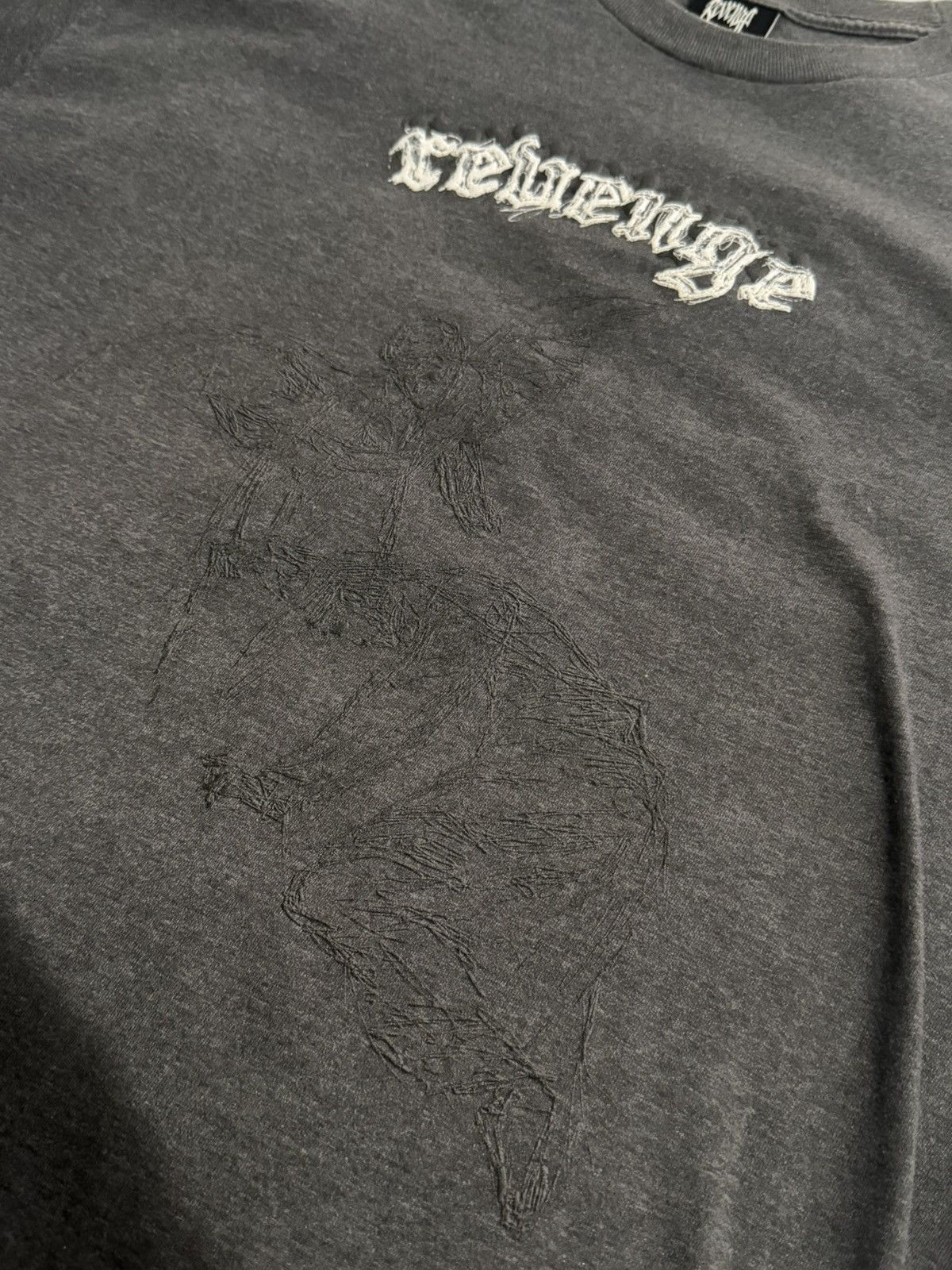 Revenge Angel Sketch Tee Gray OTO Size US L / EU 52-54 / 3 - 8 Thumbnail