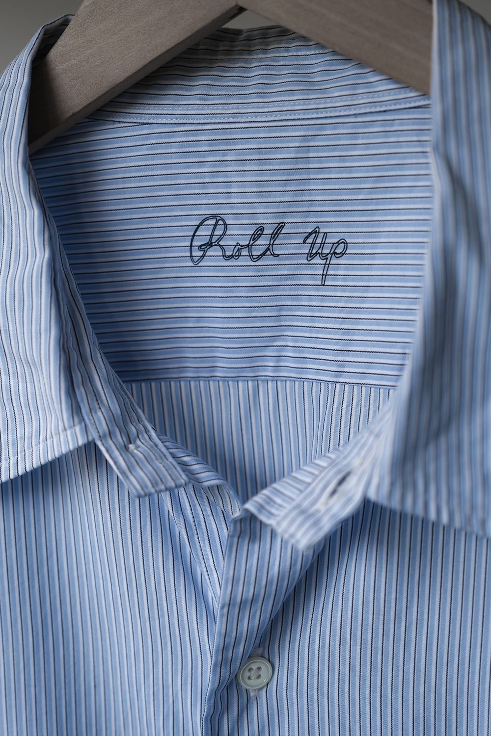 Porter Classic - ROLL UP STRIPE SHIRT BLUE