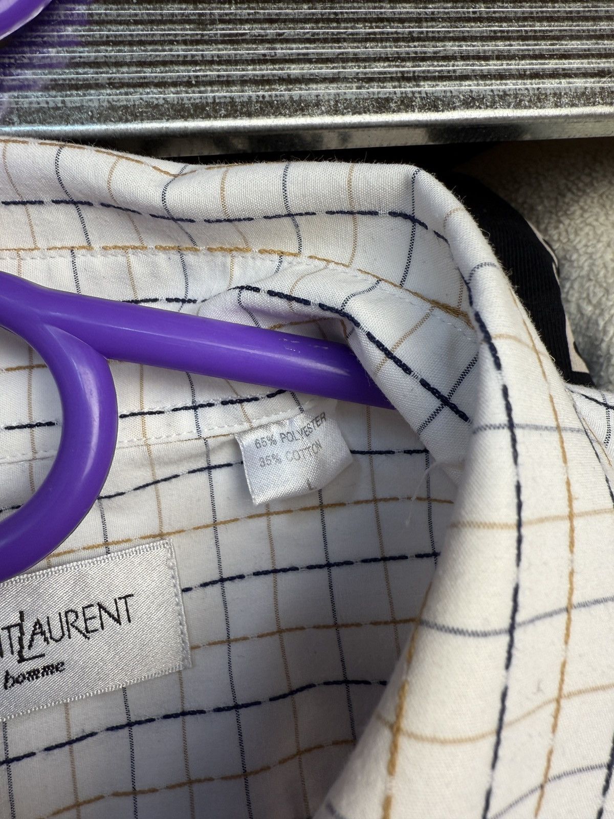 Vintage Striped YSL Shirt Summer Yves Saint Laurent Shirt Size US L / EU 52-54 / 3 - 10 Thumbnail