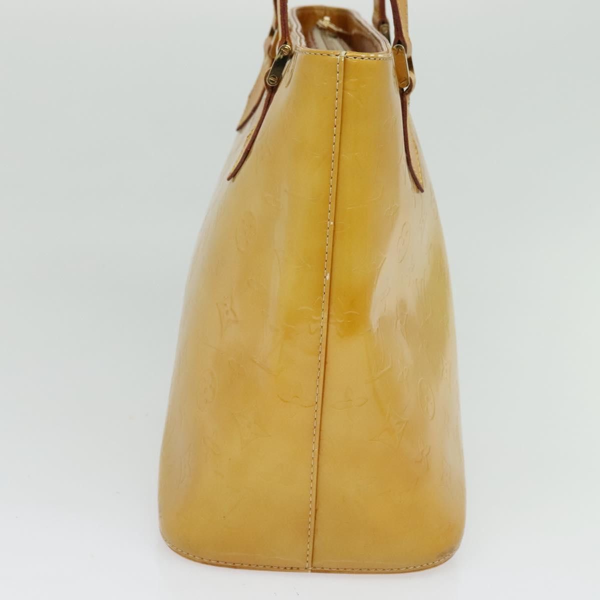 Louis Vuitton LOUIS VUITTON Monogram Vernis Houston Hand Bag Beige M91004 Size ONE SIZE - 4 Thumbnail