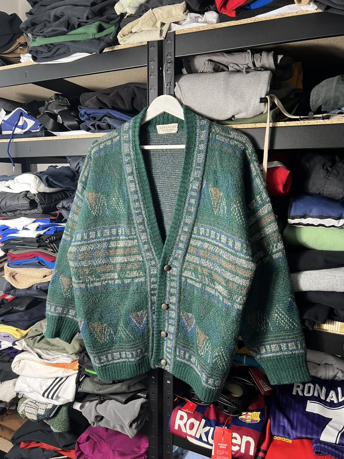 Vintage Givenchy Gentleman Paris Wool Mohair Cardigan L-XL