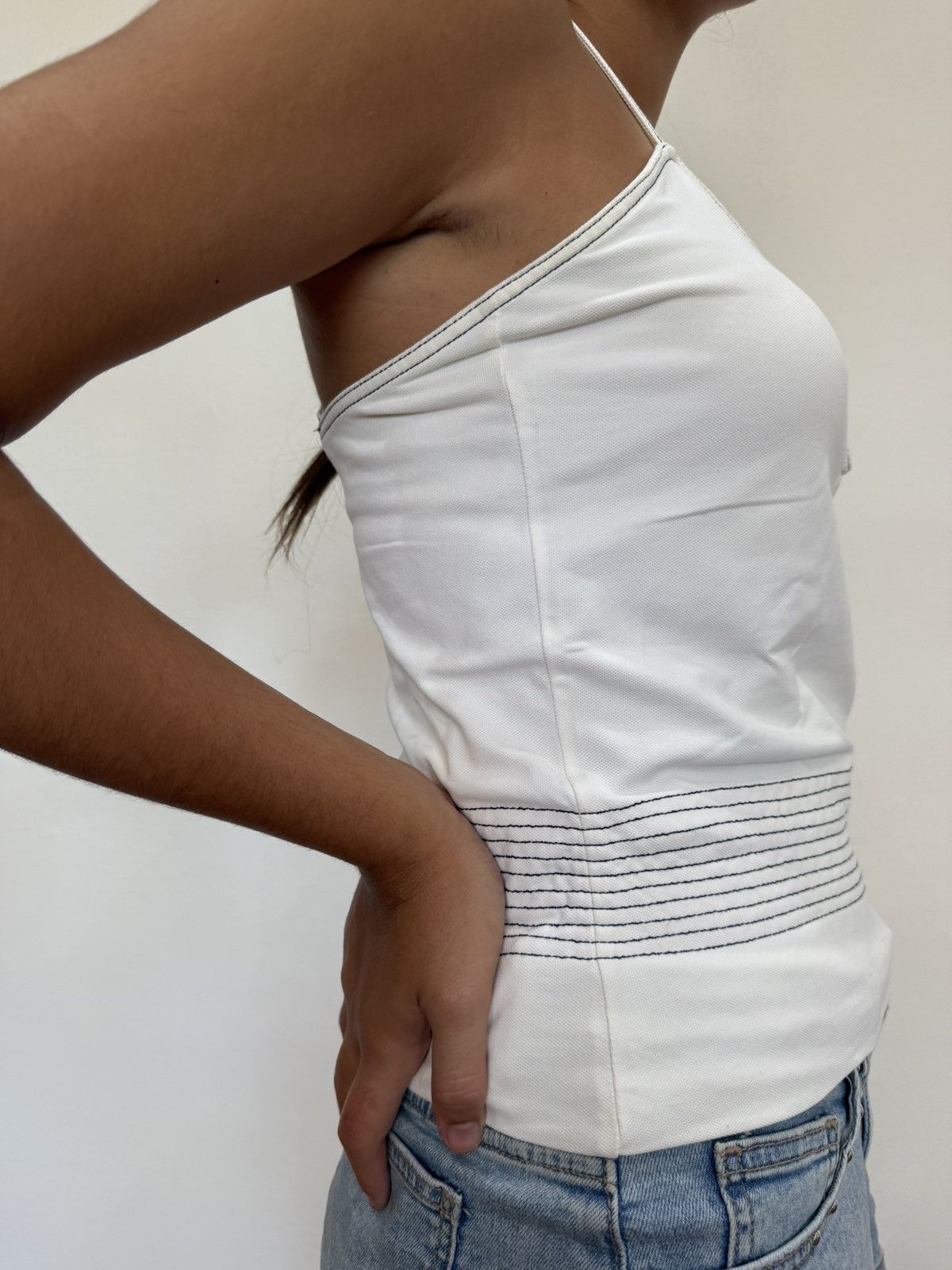 Other Marina Yachting White Strappy Tank Top – S – Nautical Summer Size S / US 4 / IT 40 - 3 Thumbnail