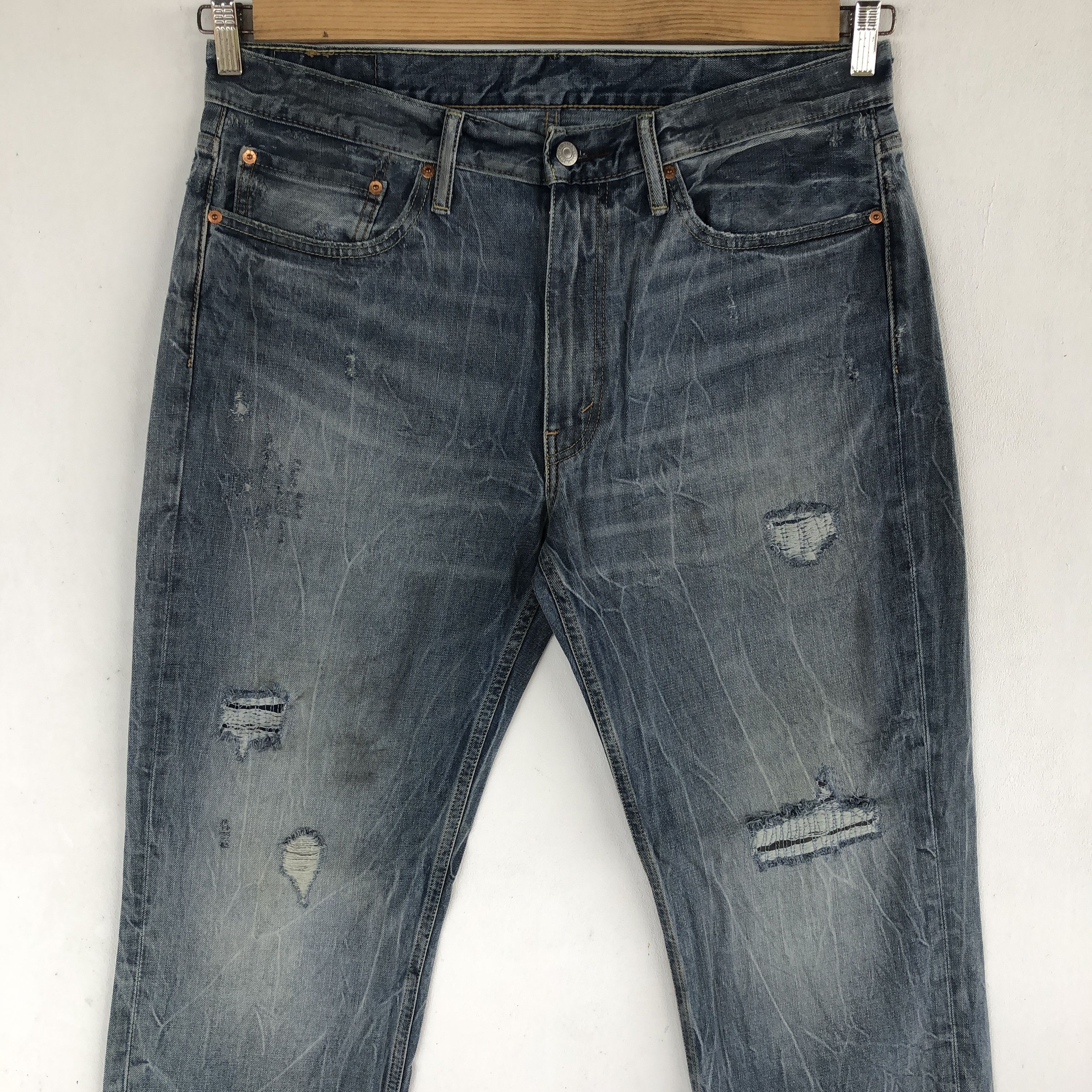 Levi's Vintage Levis Dirty Distressed Jeans Levi's 512 Baggy Denim Size US 36 / EU 52 - 3 Thumbnail