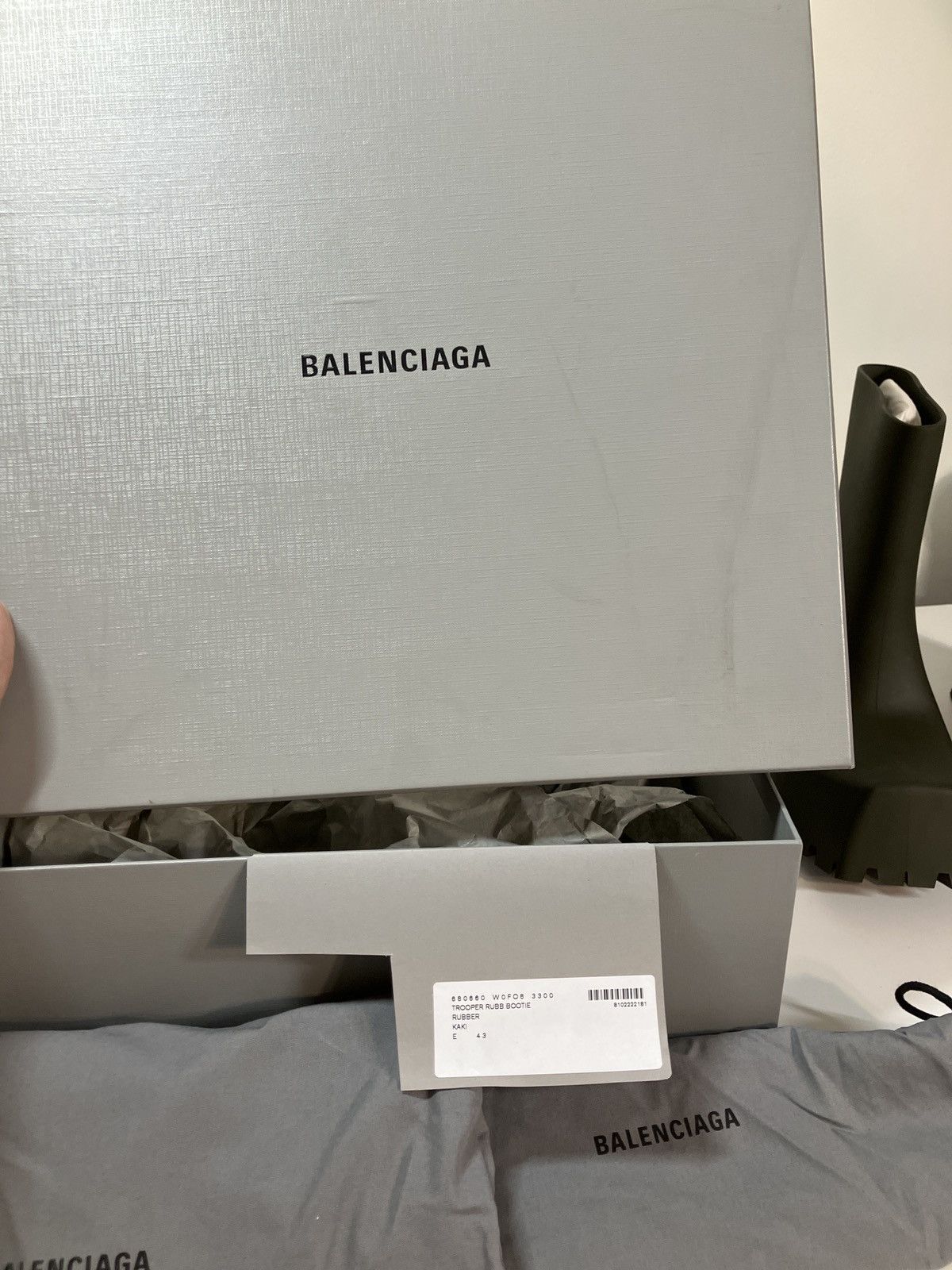 Balenciaga Trooper Rubber Boots Like New Size US 10 / EU 43 - 13 Thumbnail