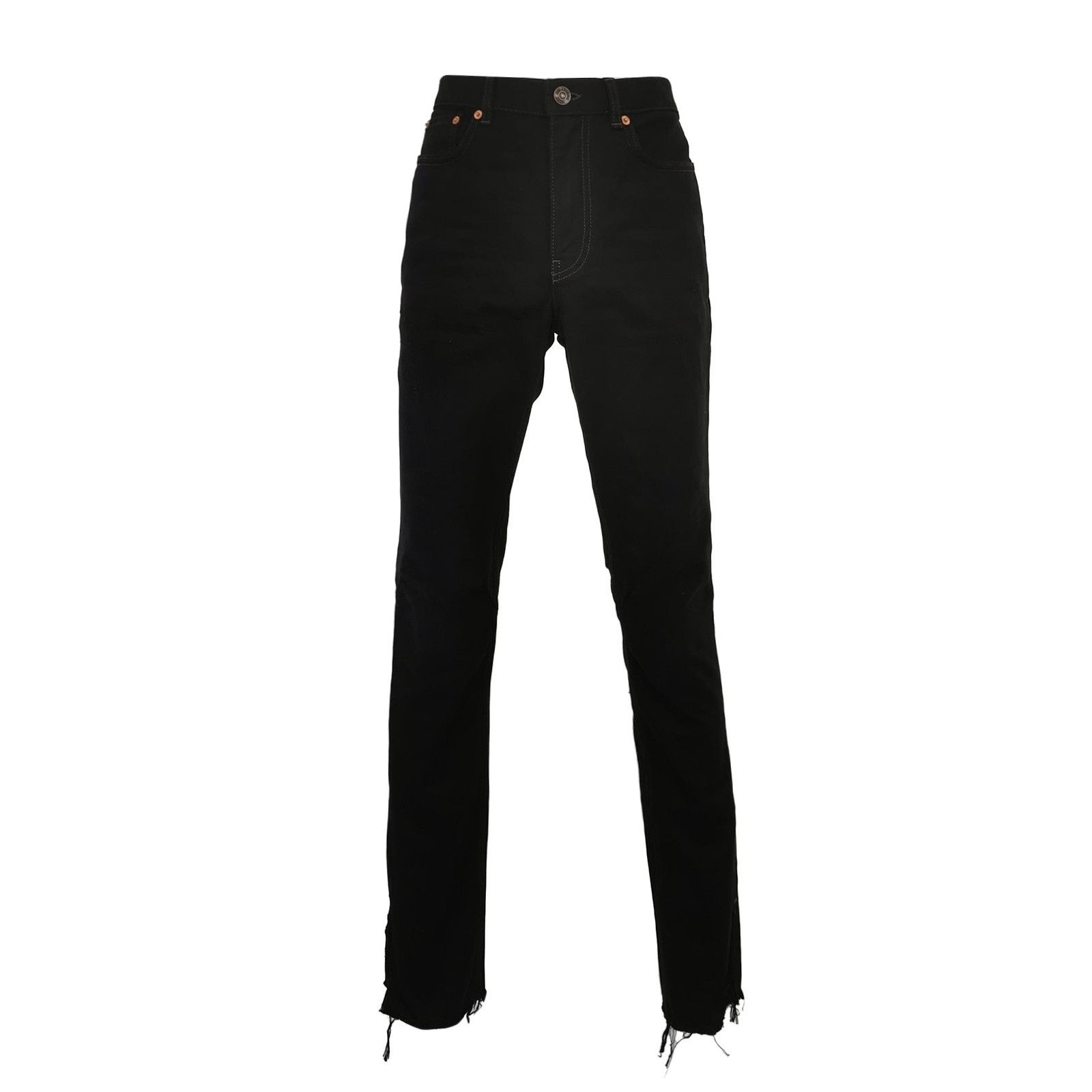 Balenciaga Balenciaga Black High-Waist Straight-Leg Jeans Size US 30 / EU 46 - 1 Thumbnail