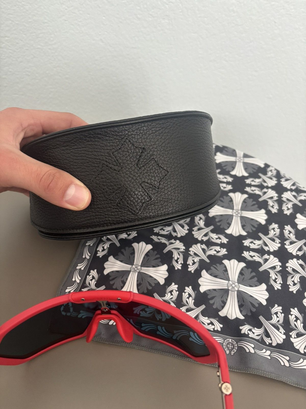 Chrome Hearts U CNT SEE ME STEEZY RED CHROME HEARTS SUNGLASSES Size ONE SIZE - 10 Thumbnail