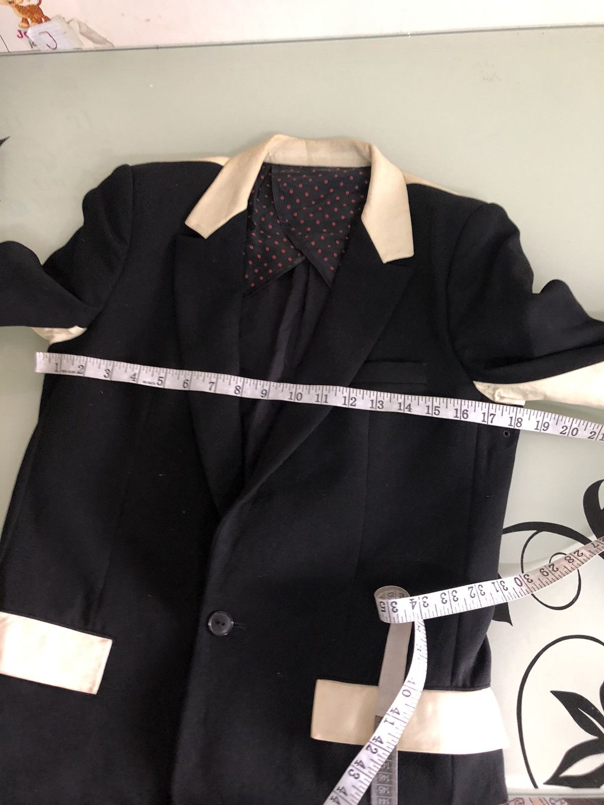 Number (N)ine Rare❗️Number Nine Distressed Leather Blazer Jacket Size US S / EU 44-46 / 1 - 22 Thumbnail