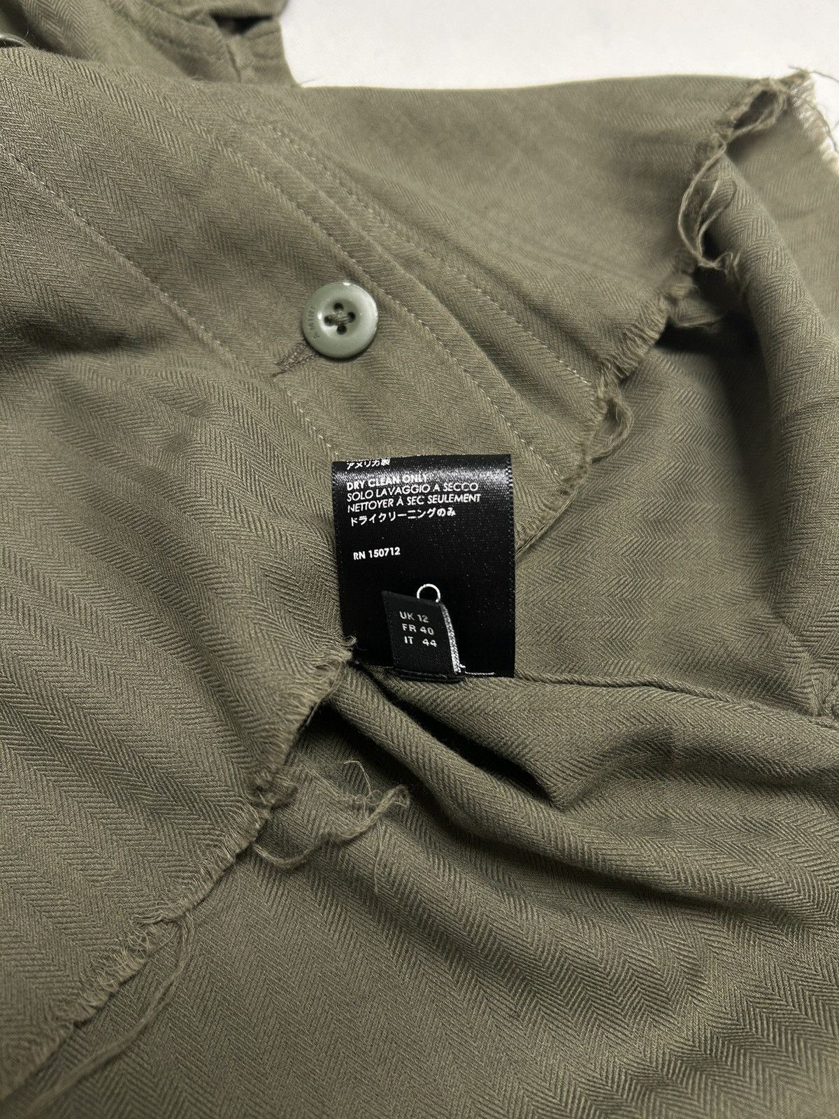 Amiri 2017 Military Patch Cropped Shirt Size US L / EU 52-54 / 3 - 8 Thumbnail
