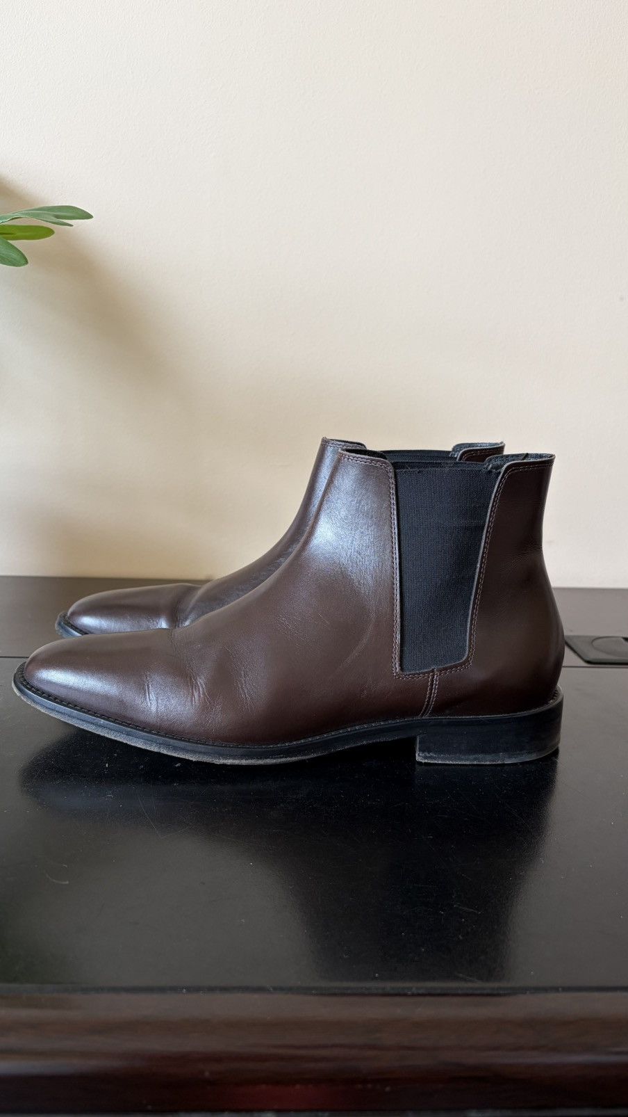 Sandro Sandro Paris Brown Leather Chelsea Boots – Size EU 42 Size US 9 / EU 42 - 4 Thumbnail