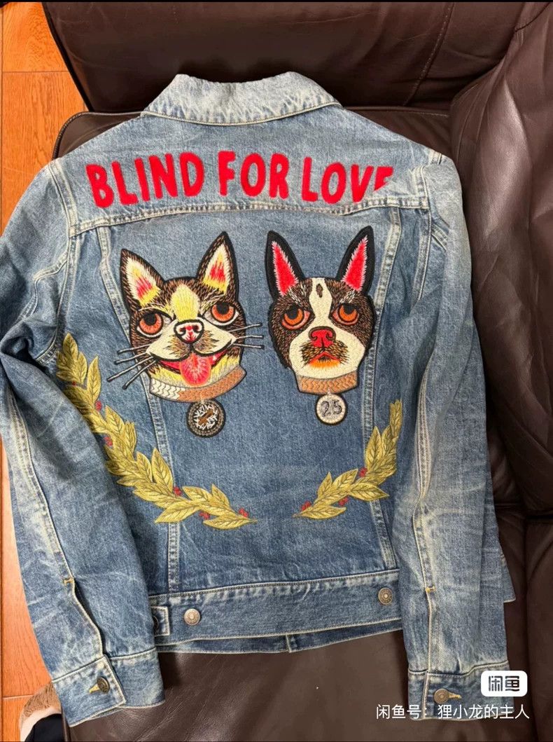 Gucci Gucci Puppy embroidered blue denim jacket Size US S / EU 44-46 / 1 - 1 Thumbnail