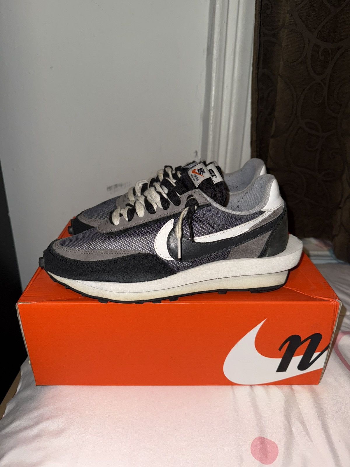 Nike × Sacai Nike LD Waffle Sacai Black Size US 8.5 / EU 41-42 - 4 Thumbnail