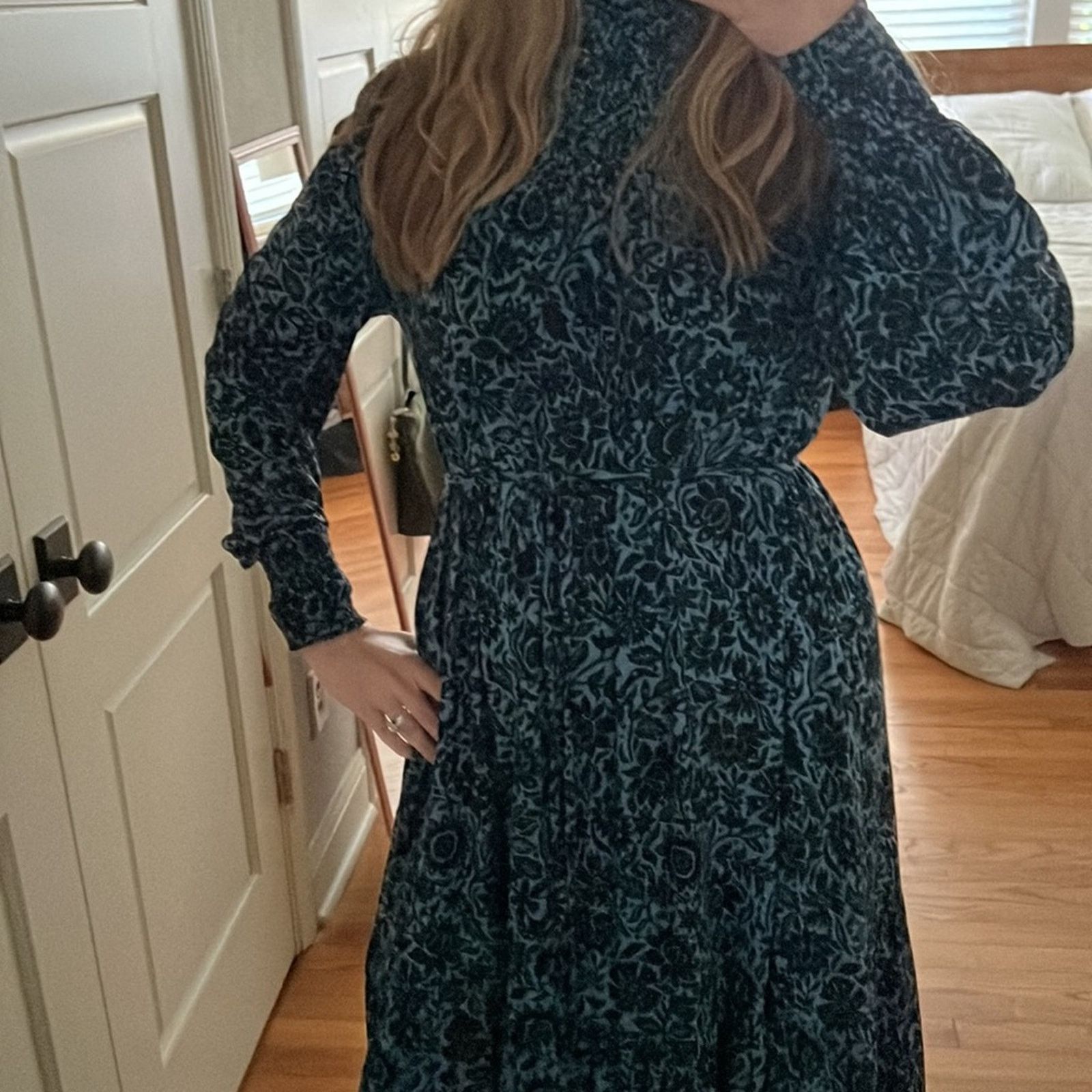 Boden Boden Floral Midi Dress Size L / US 10 / IT 46 - 11 Thumbnail
