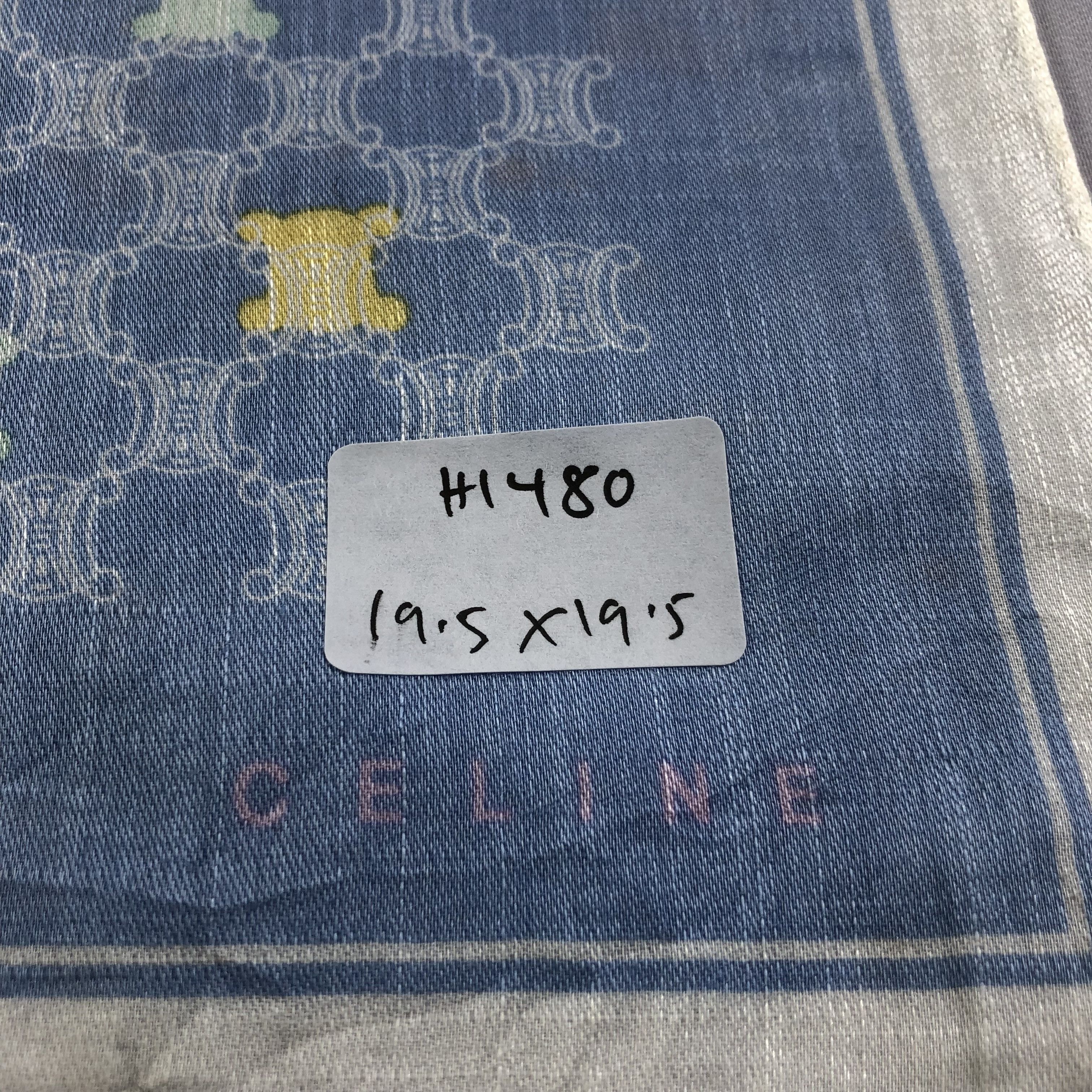 Celine Celine Handkerchief Neckerchief Bandana H1480 Size ONE SIZE - 6 Thumbnail