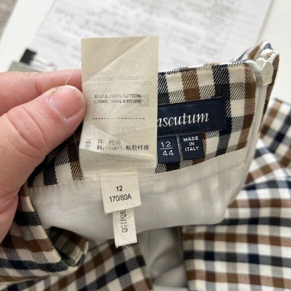 Aquascutum Aquascutum London Plaid Gingham Pencil Skirt Straight Size 34" / US 12 / IT 48 - 8 Thumbnail
