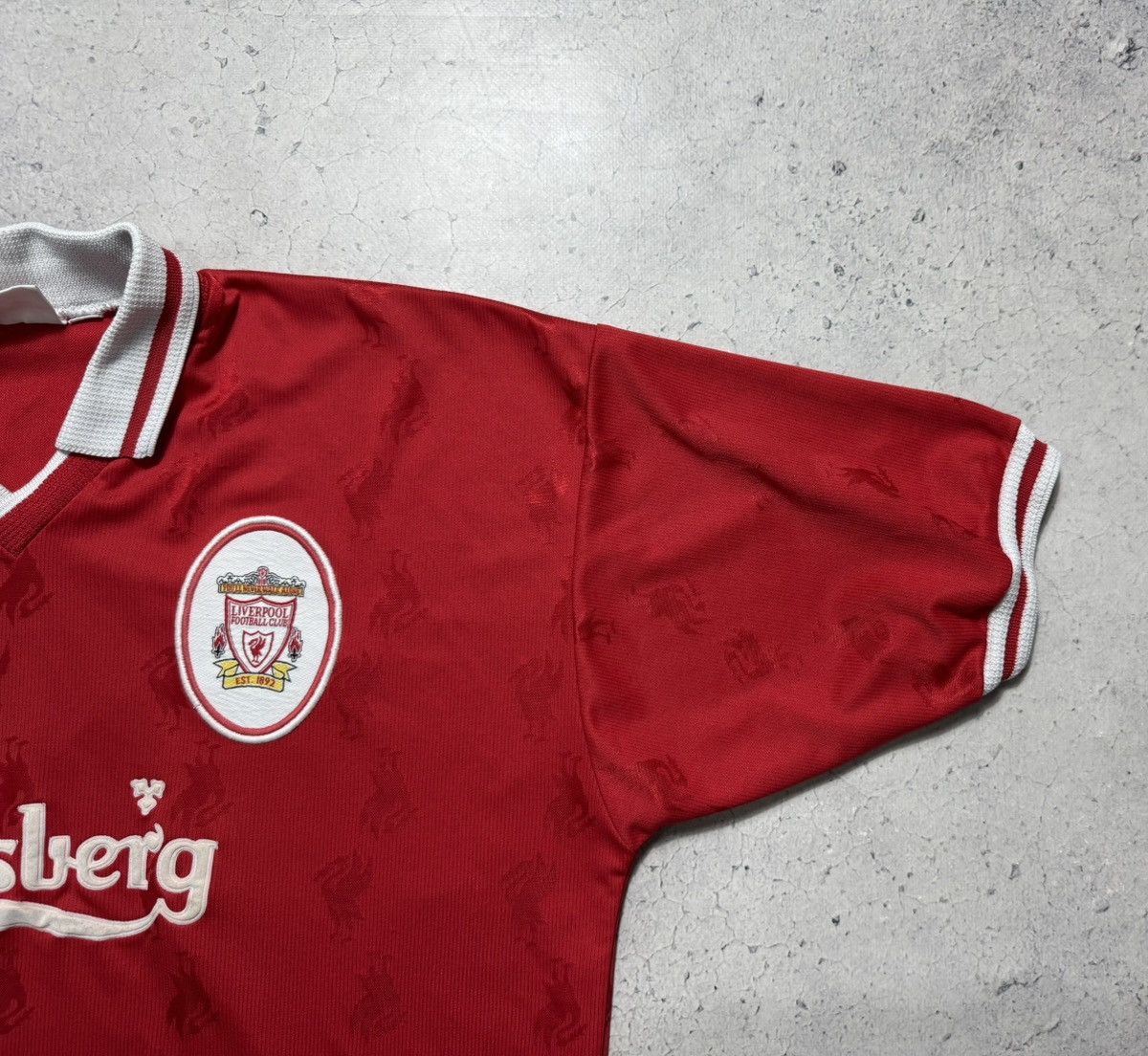 Reebok Reebok FC Liverpool 1996/1997 Vintage Retro Soccer Jersey Size US XL / EU 56 / 4 - 3 Thumbnail