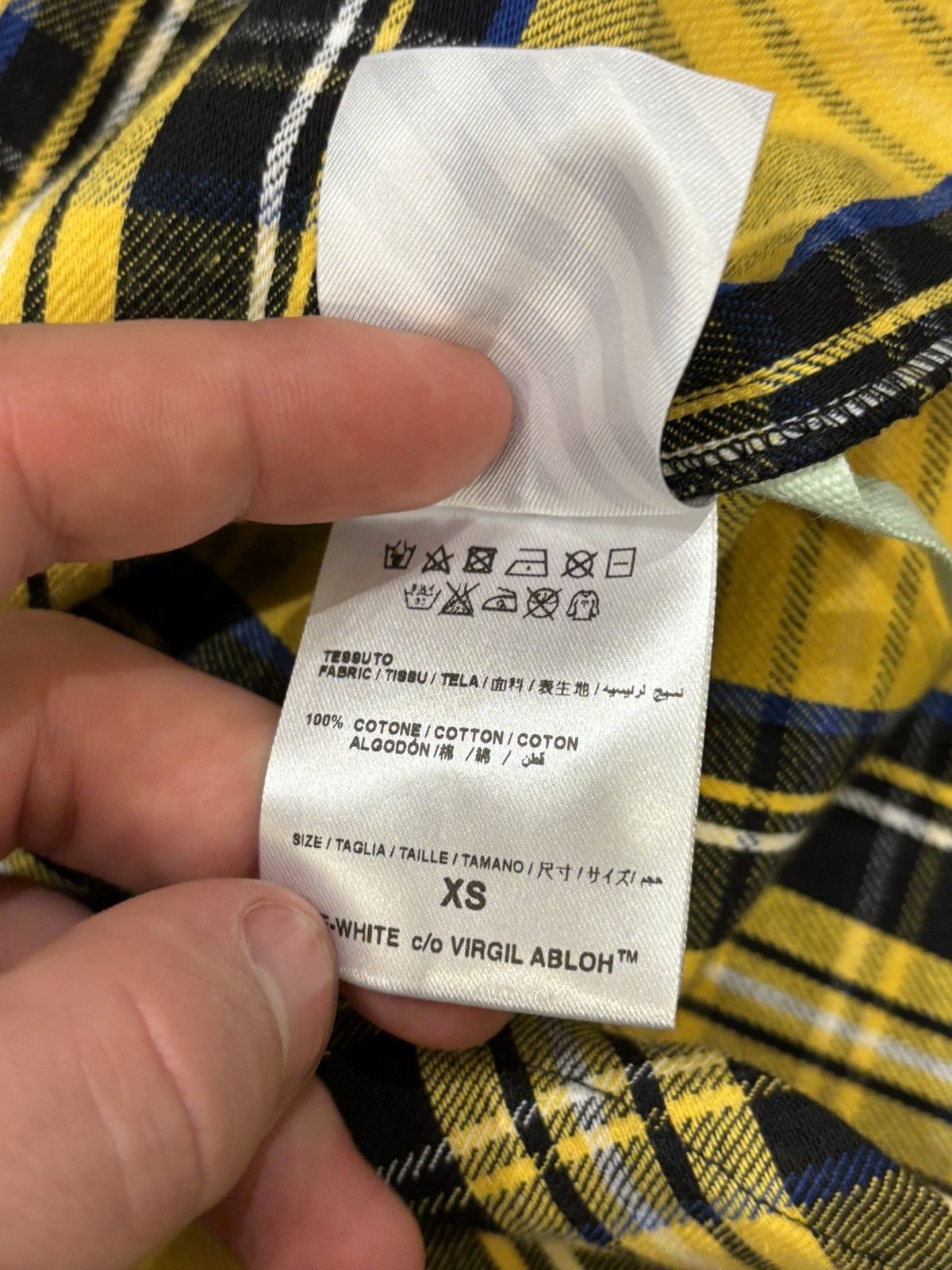 Off-White Off-White Diagonal Flannel Size US XS / EU 42 / 0 - 5 Thumbnail