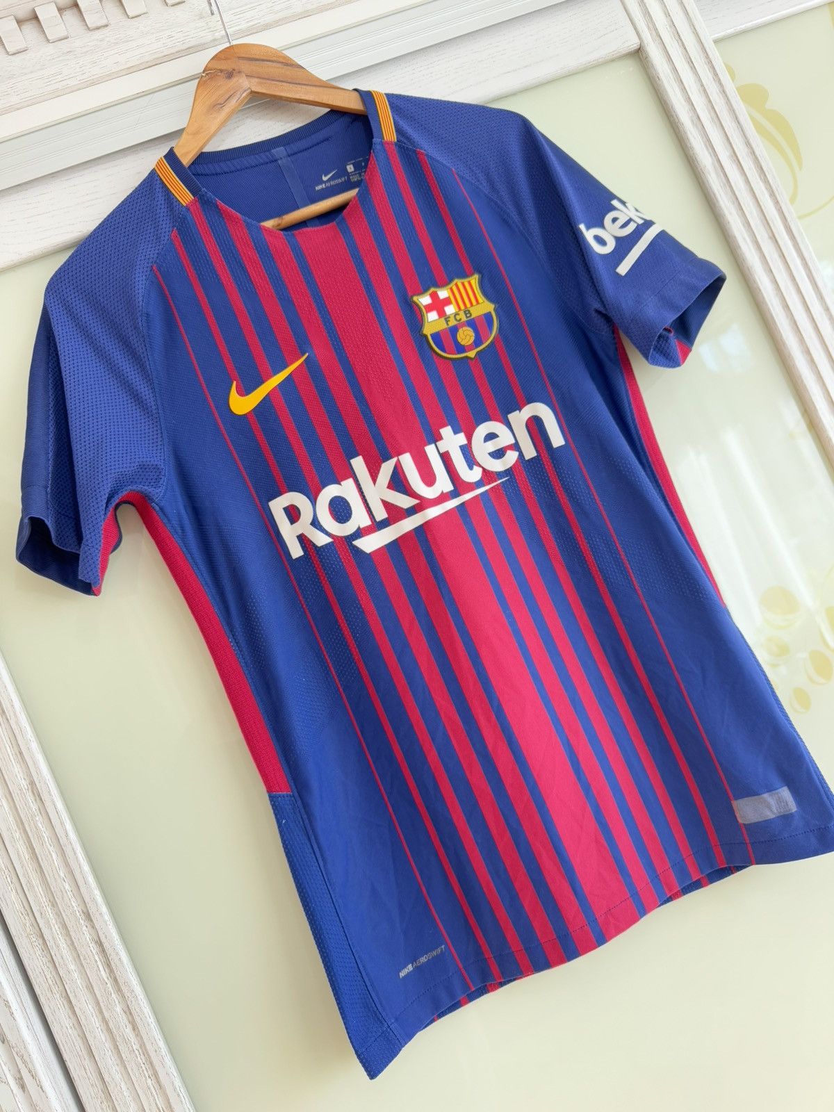 Barcelona 2017-2018 Player Issue Home Soccer Jersey Kit