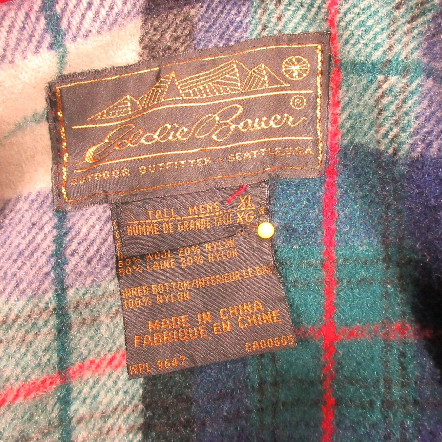 Eddie Bauer VINTAGE Eddie Bauer Wool Lined Mountain Parka Chore Jacket Coat Mens XL Red Hooded Jacket Size US XL / EU 56 / 4 - 3 Thumbnail