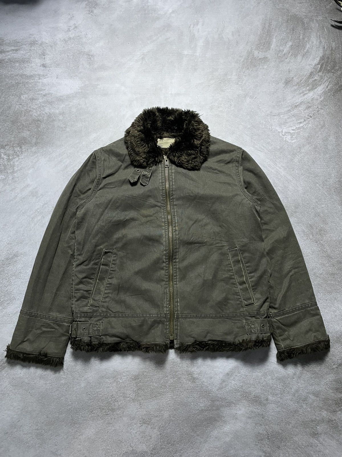 Japanese Brand 2000’s Edwin - Pilot Faux Fur Jacket Size US M / EU 48-50 / 2 - 1 Thumbnail
