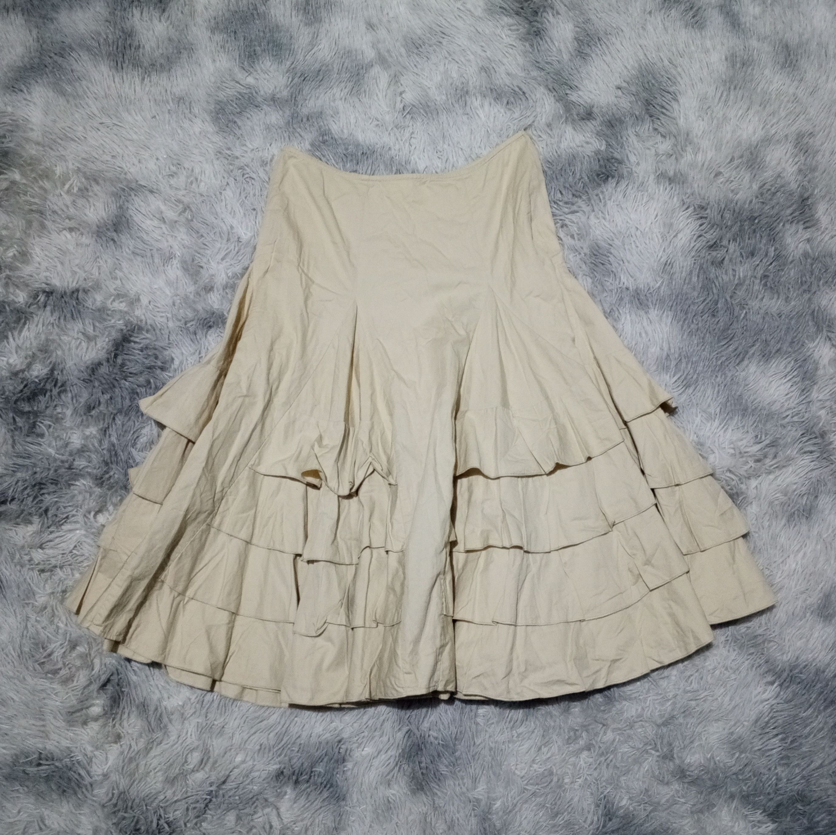 Dries Van Noten Dries Van Noten Taupe Skirt In Cotton With