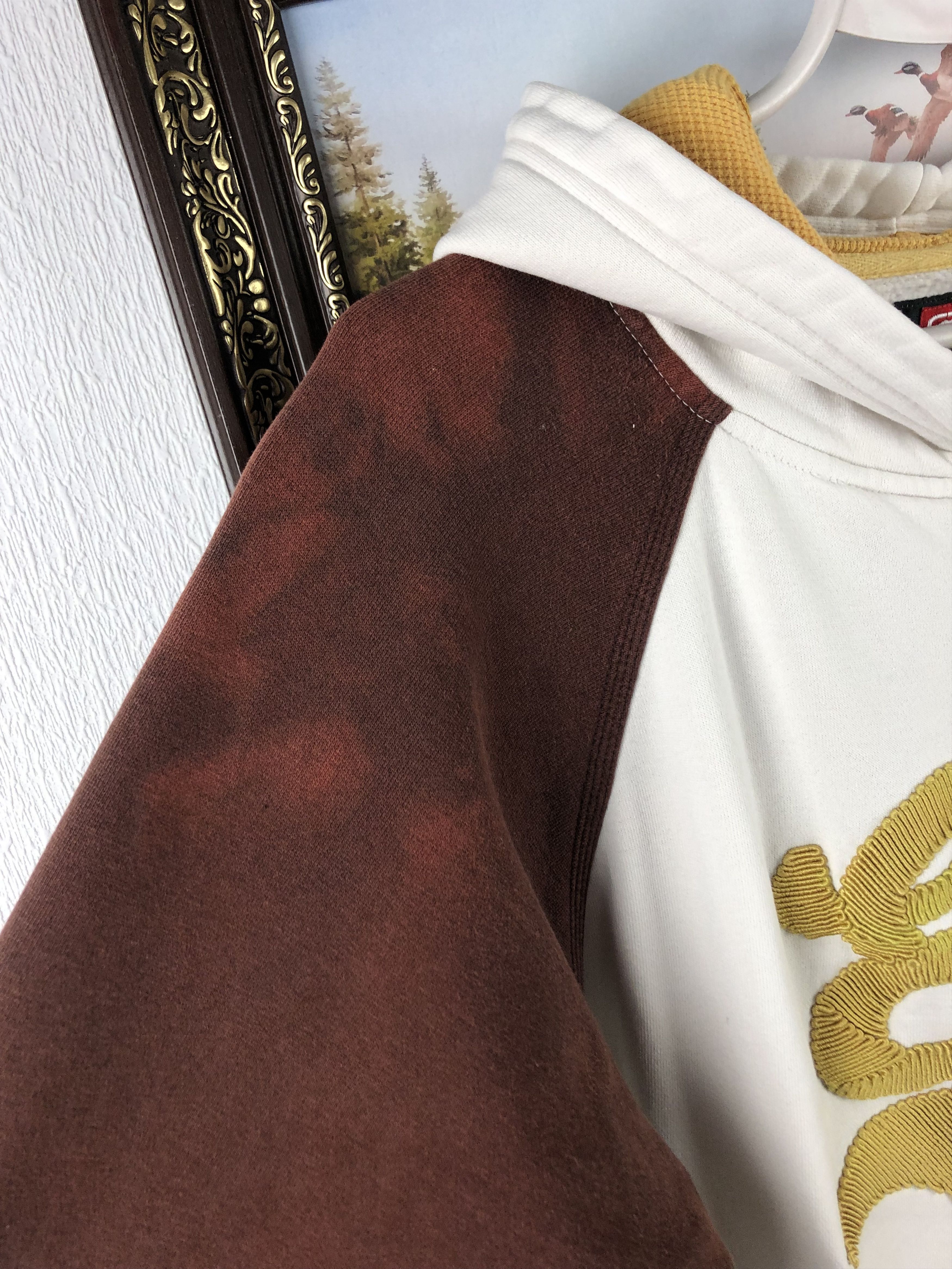 Ecko Unltd. × Vintage Vintage Ecko Unlimited Unltd Zipper Hoodie White Gray Gold Size US L / EU 52-54 / 3 - 13 Thumbnail