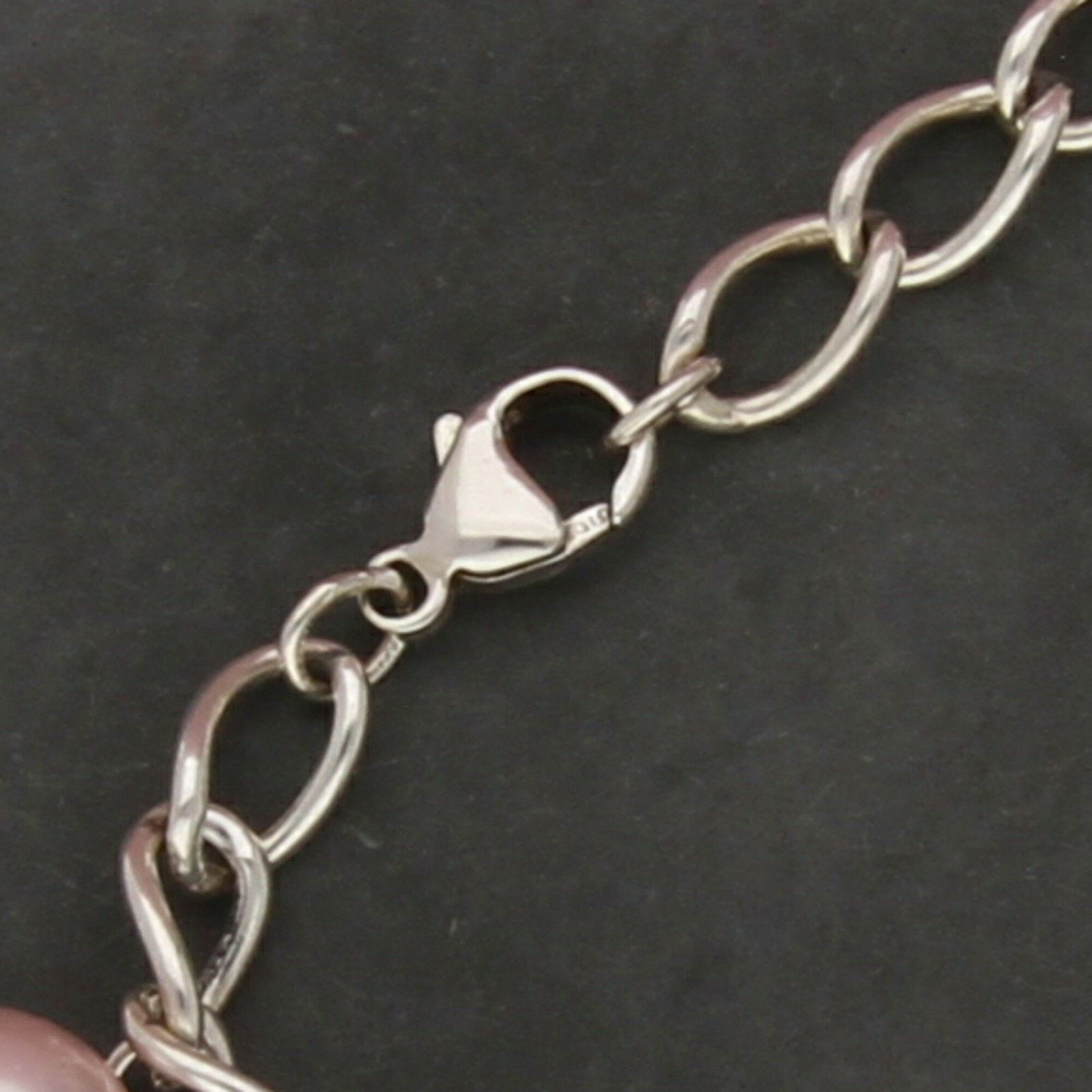 Sterling Silver sterling silver pearl charm bracelet size 6.75in Size ONE SIZE - 3 Thumbnail