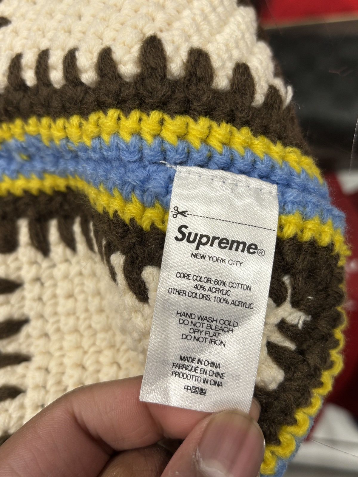 Supreme Supreme Crochet Edge Hat White Size ONE SIZE - 4 Thumbnail