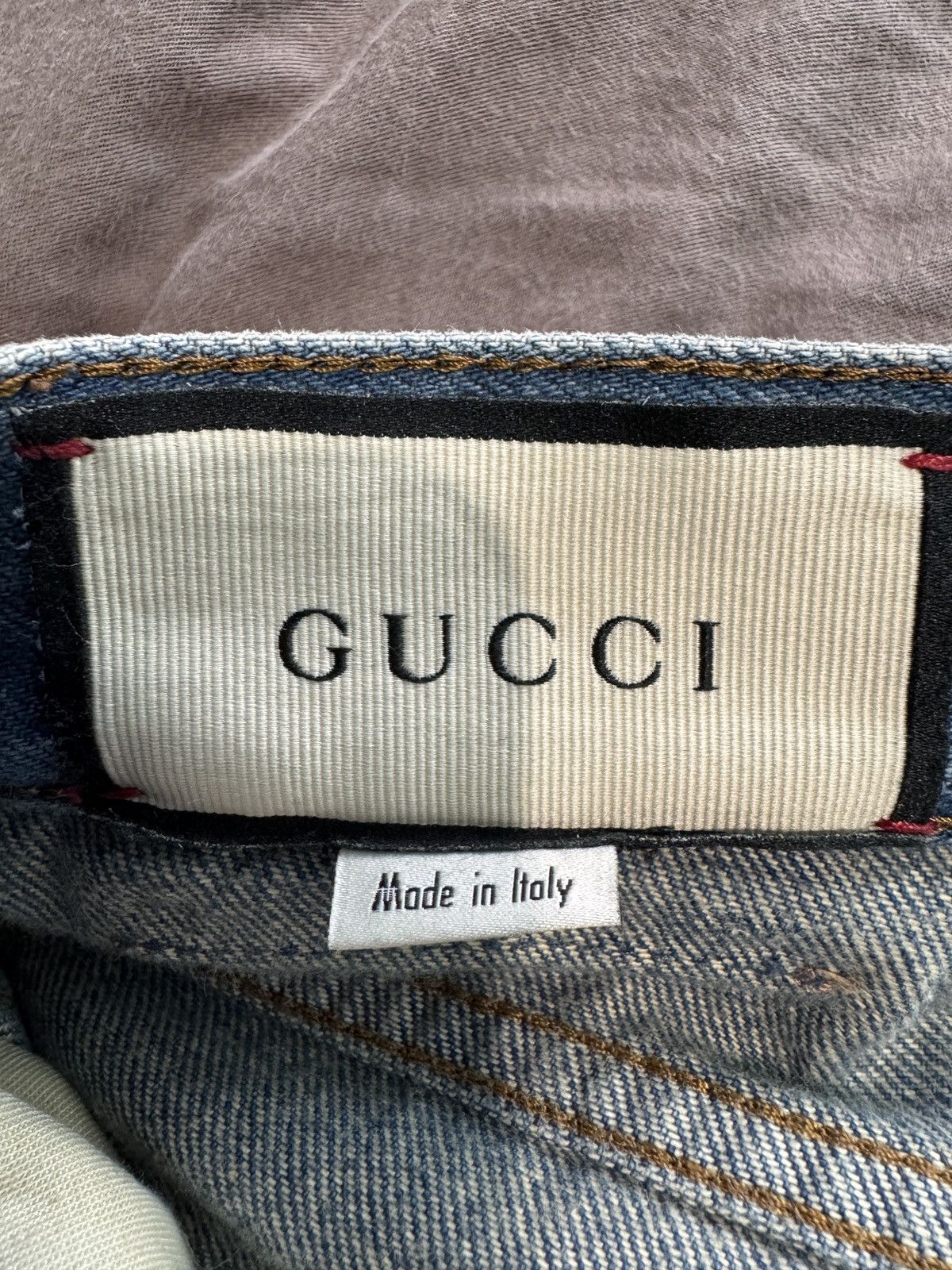 Gucci GUCCI Symbol Denim Jeans Men's Lot 53 Size US 34 / EU 50 - 12 Thumbnail
